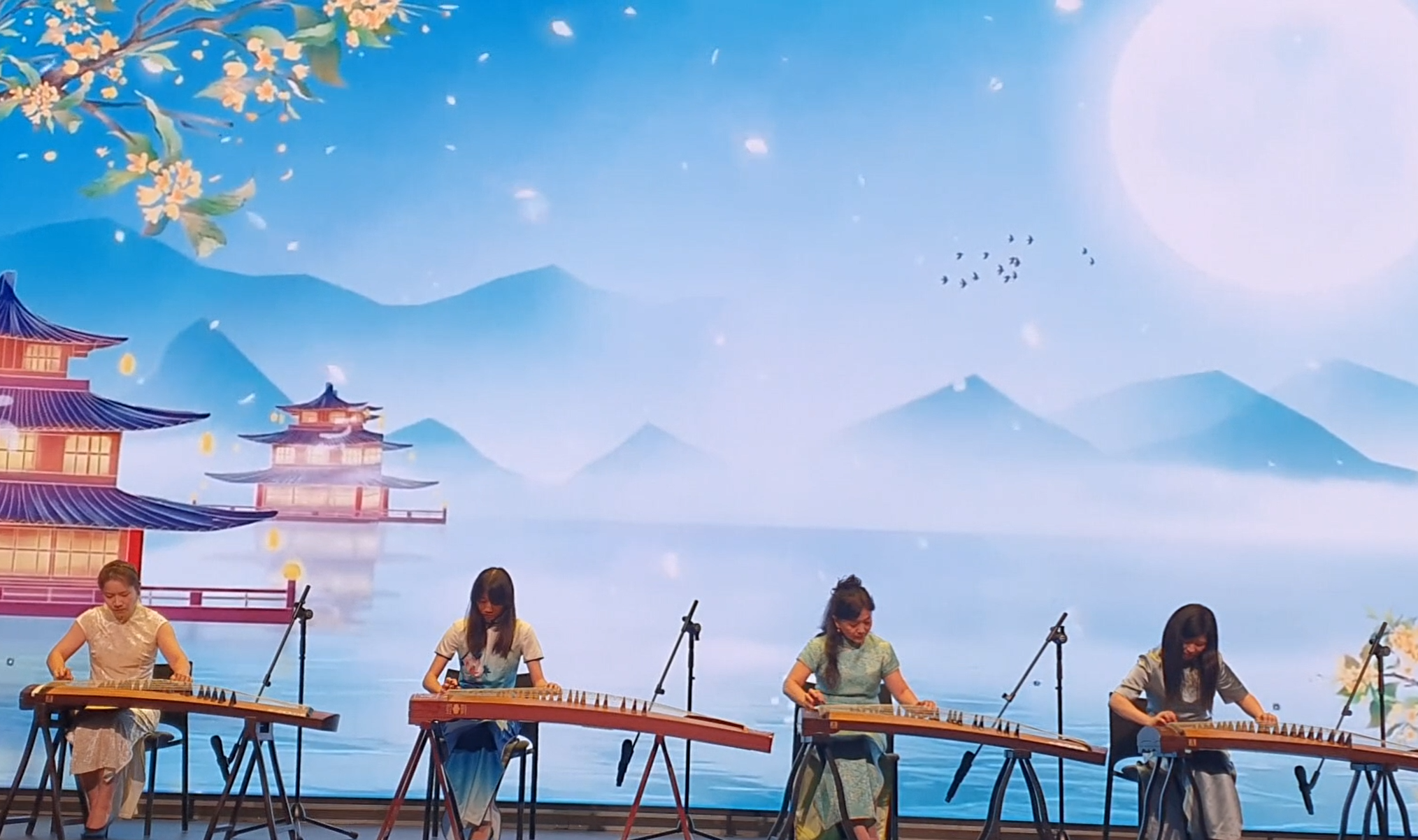 Asians at Amazon HQ2 Moon Fest