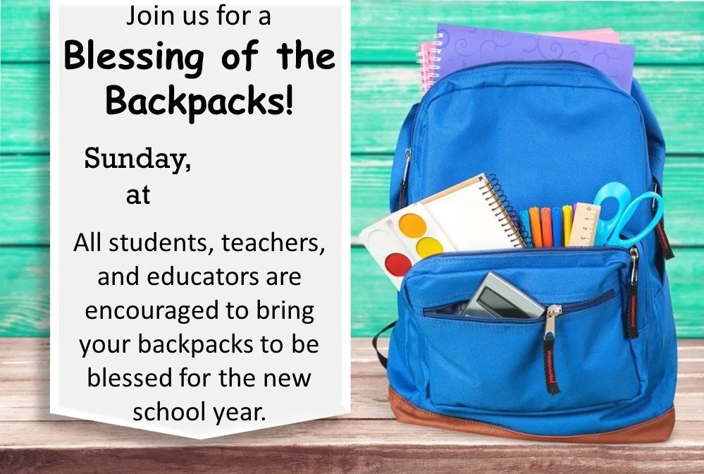 Communion Worship & Blessing of back packs
