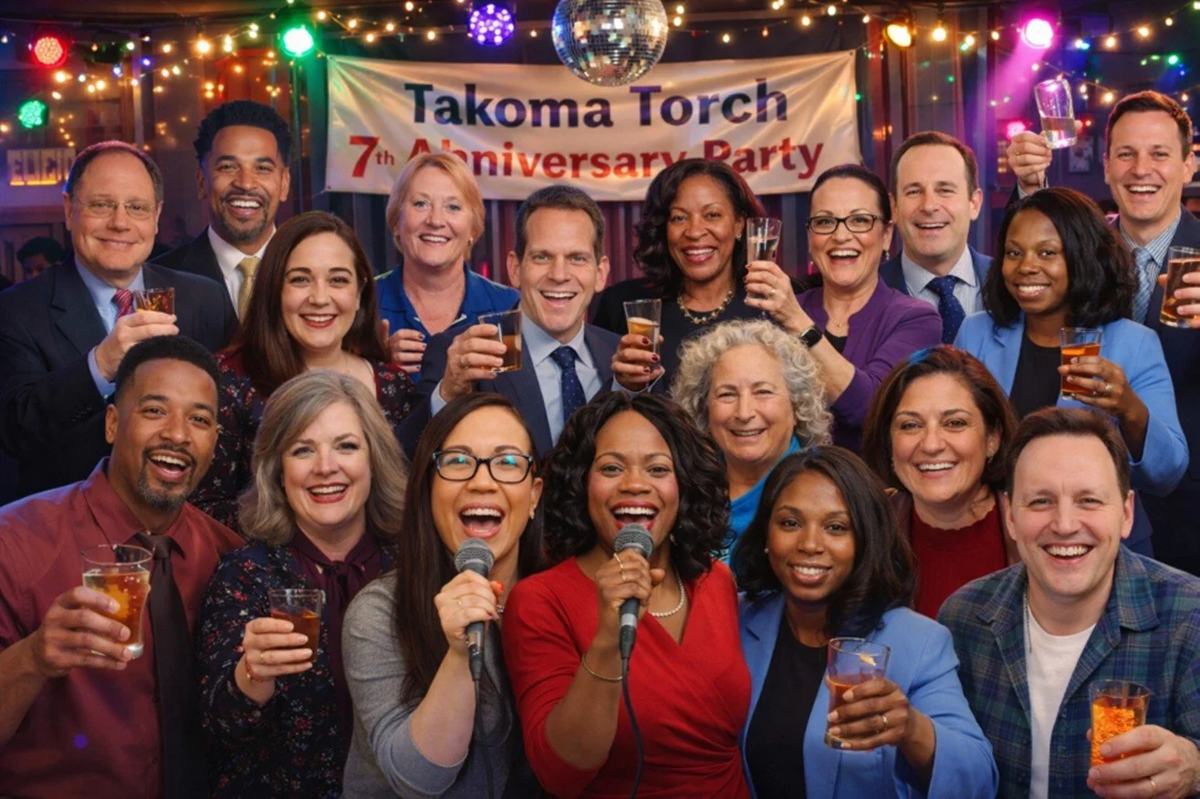 No clapping? Only at Takoma Torch's Party