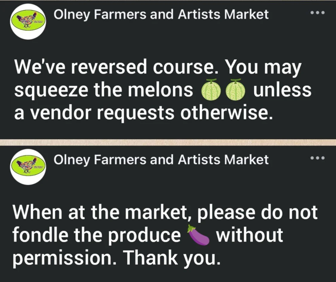 Olney Farmers Market Reverses Short-Lived Policy