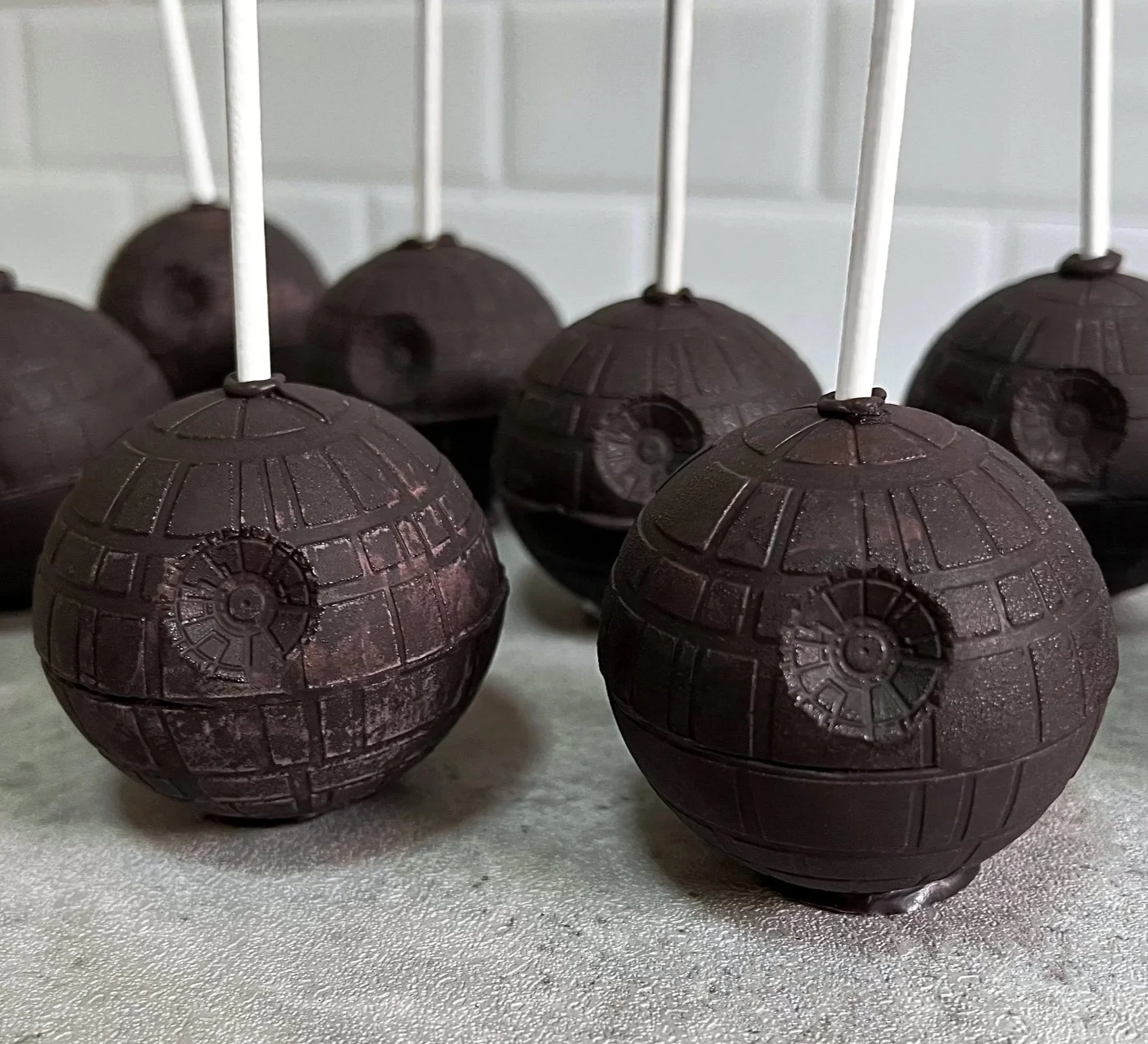 Death Star Cake Pops