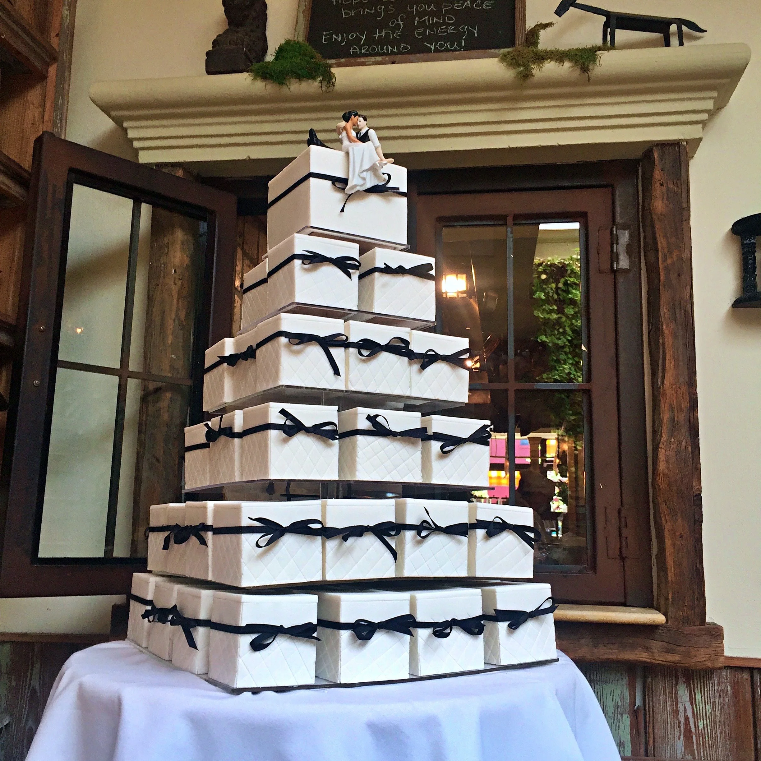 Gift Box Cake Favor Tower