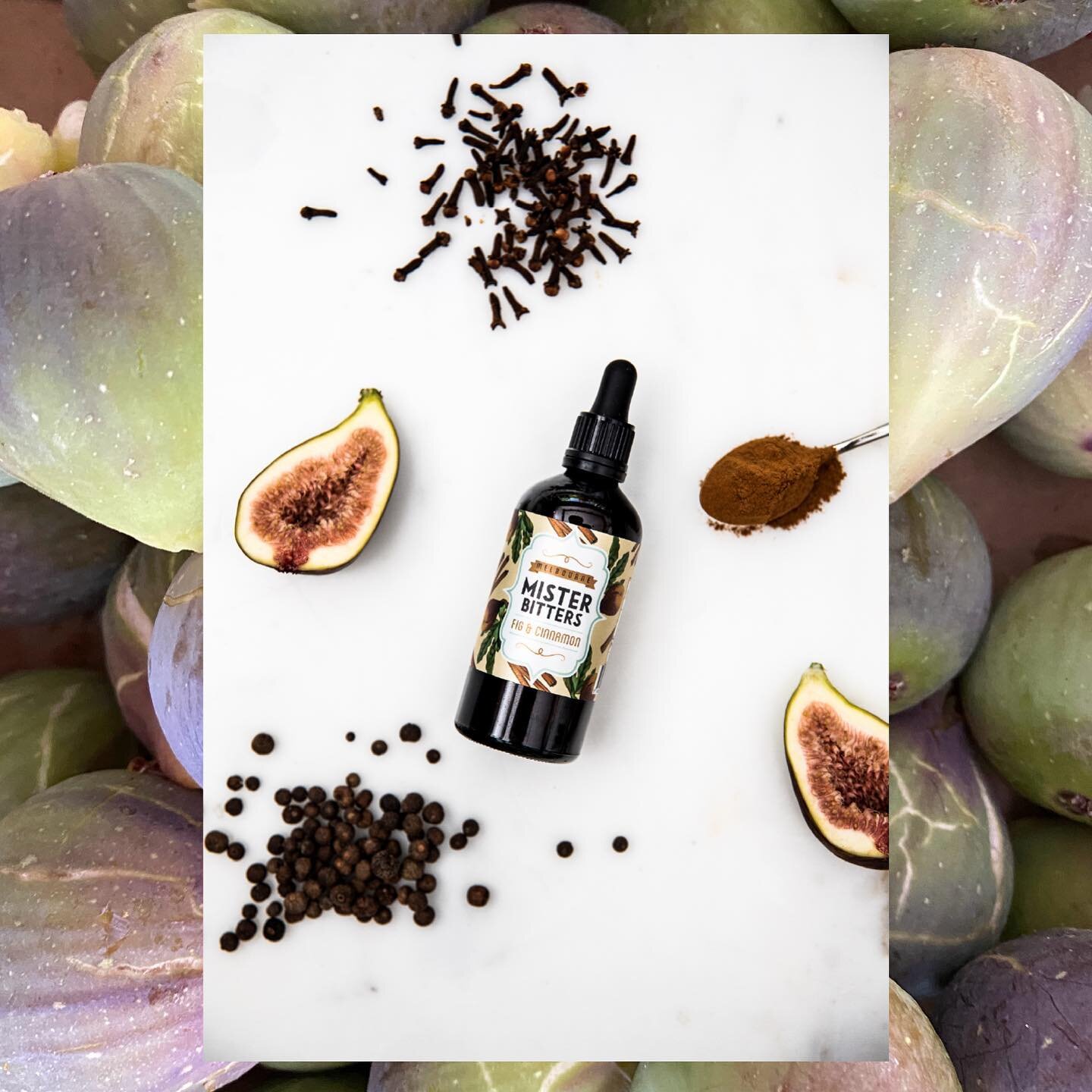 Spicy, jammy, bold.

Our Fig &amp; Cinnamon Bitters is a true essential to any cocktail bar-kit. Sweet and spicy flavours come together  to complement all variety of cocktails. Apply a few drops to spice up dark spirit drinks (like an Old Fashioned) 