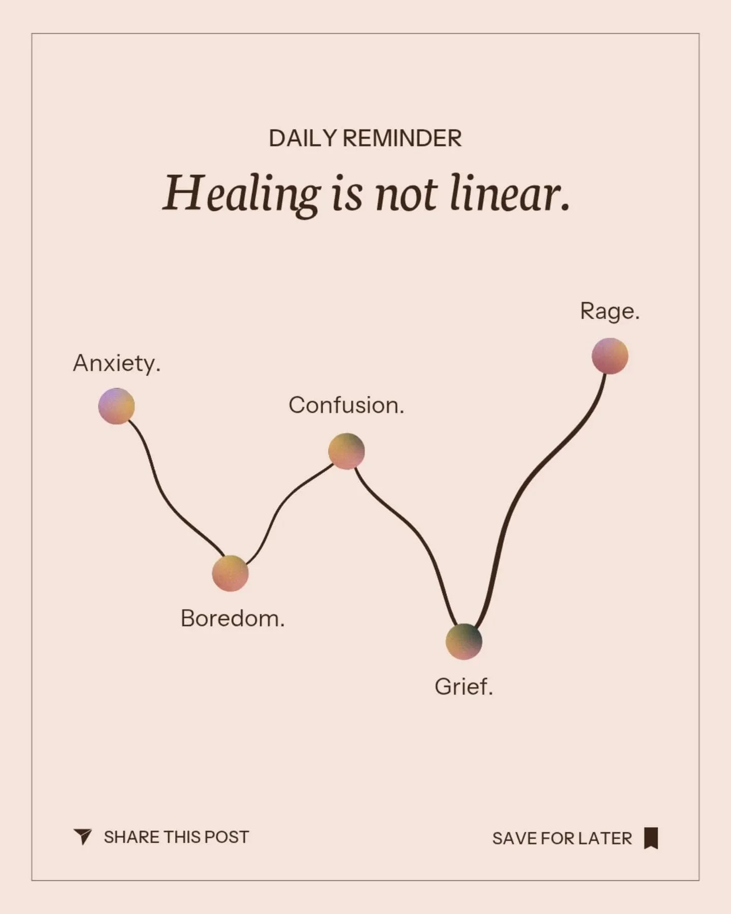 When we take the time to process the things that are weighing on us, or keeping us stuck in patterns that no longer serve us, we create space for change and growth. We create more space for calm, curiosity, hope, authentic connection and joy.
Keep go