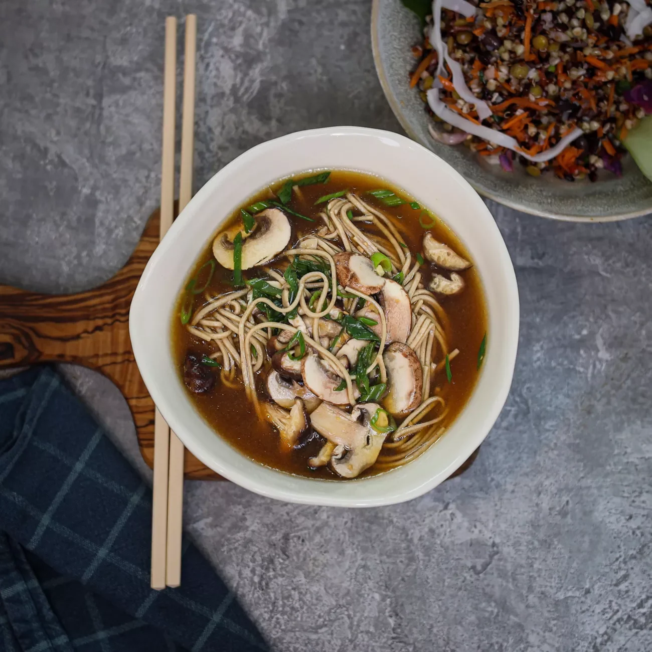 Woolworths' Ginger Mushroom Soup with Soba Noodles Recipe