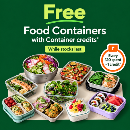 Free Food Containers at Woolworths