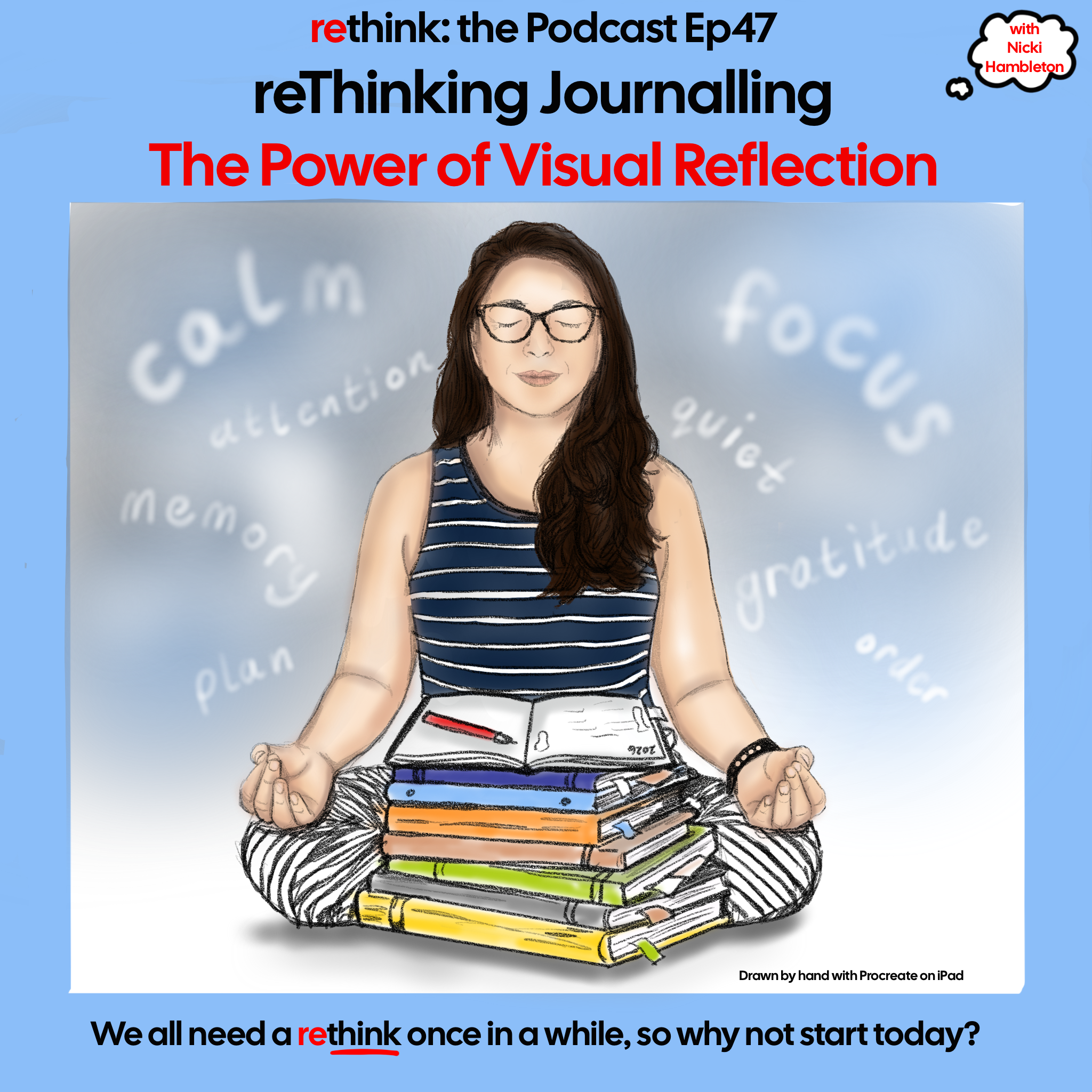 A calm, visual approach to journalling, exploring how simple drawings and reflection can support wellbeing and memory.