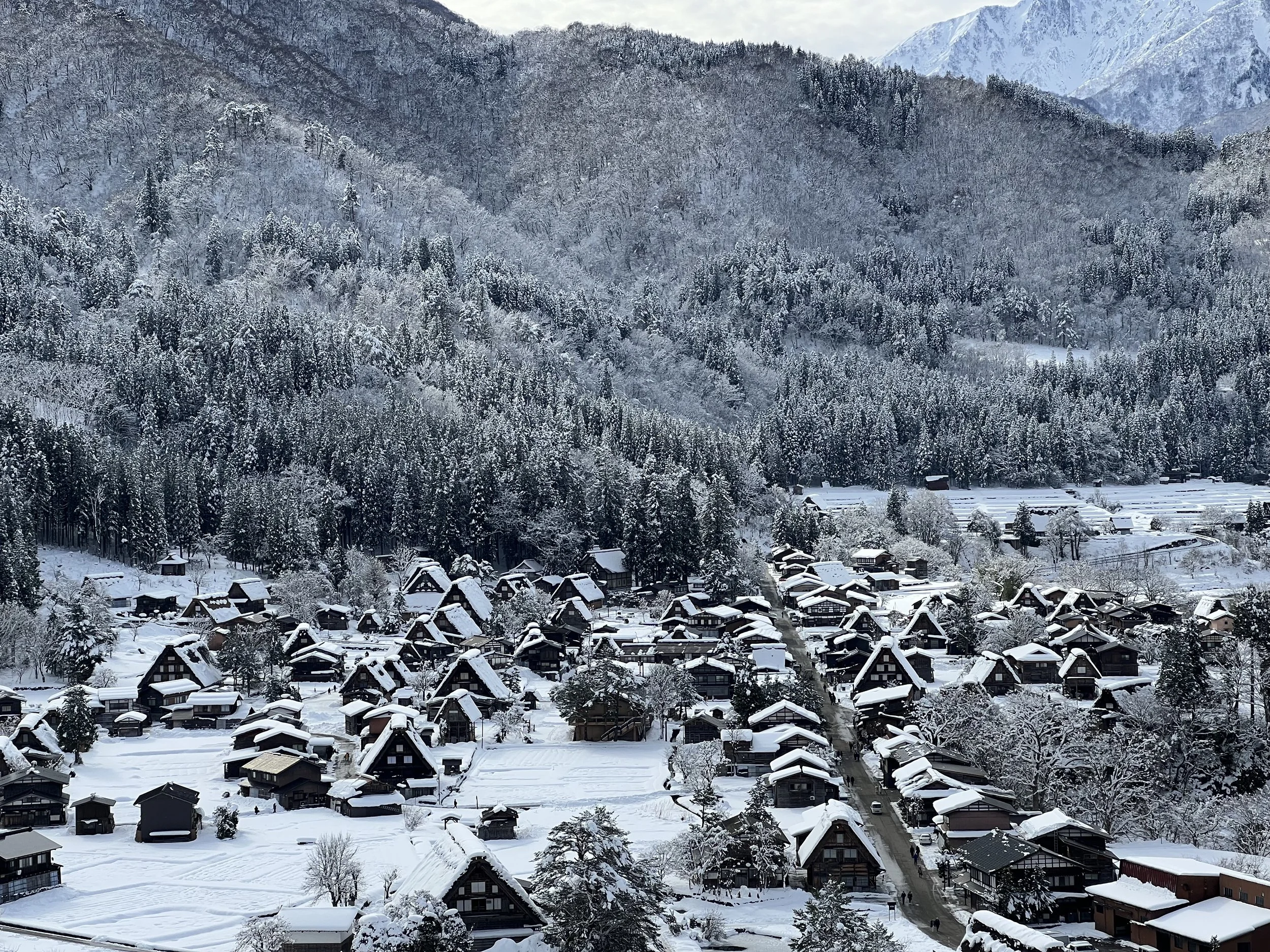 Shirakawago in Gifu in winter