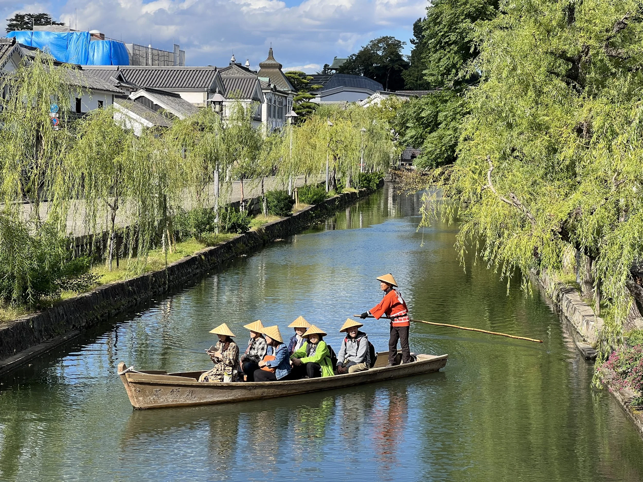 Kurashiki canal and traditional boat