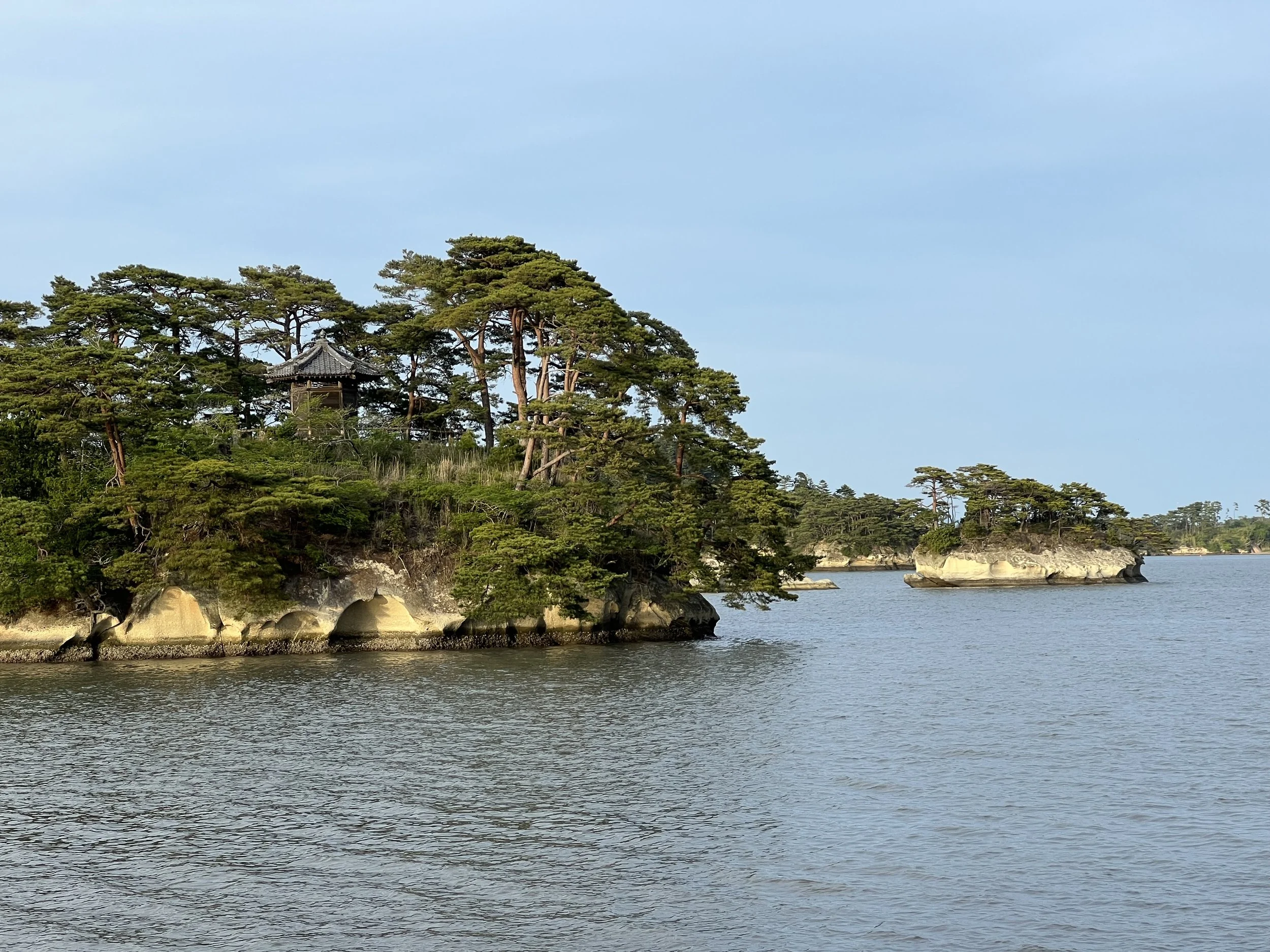 Scenic views of the islands of Matsushima Bay