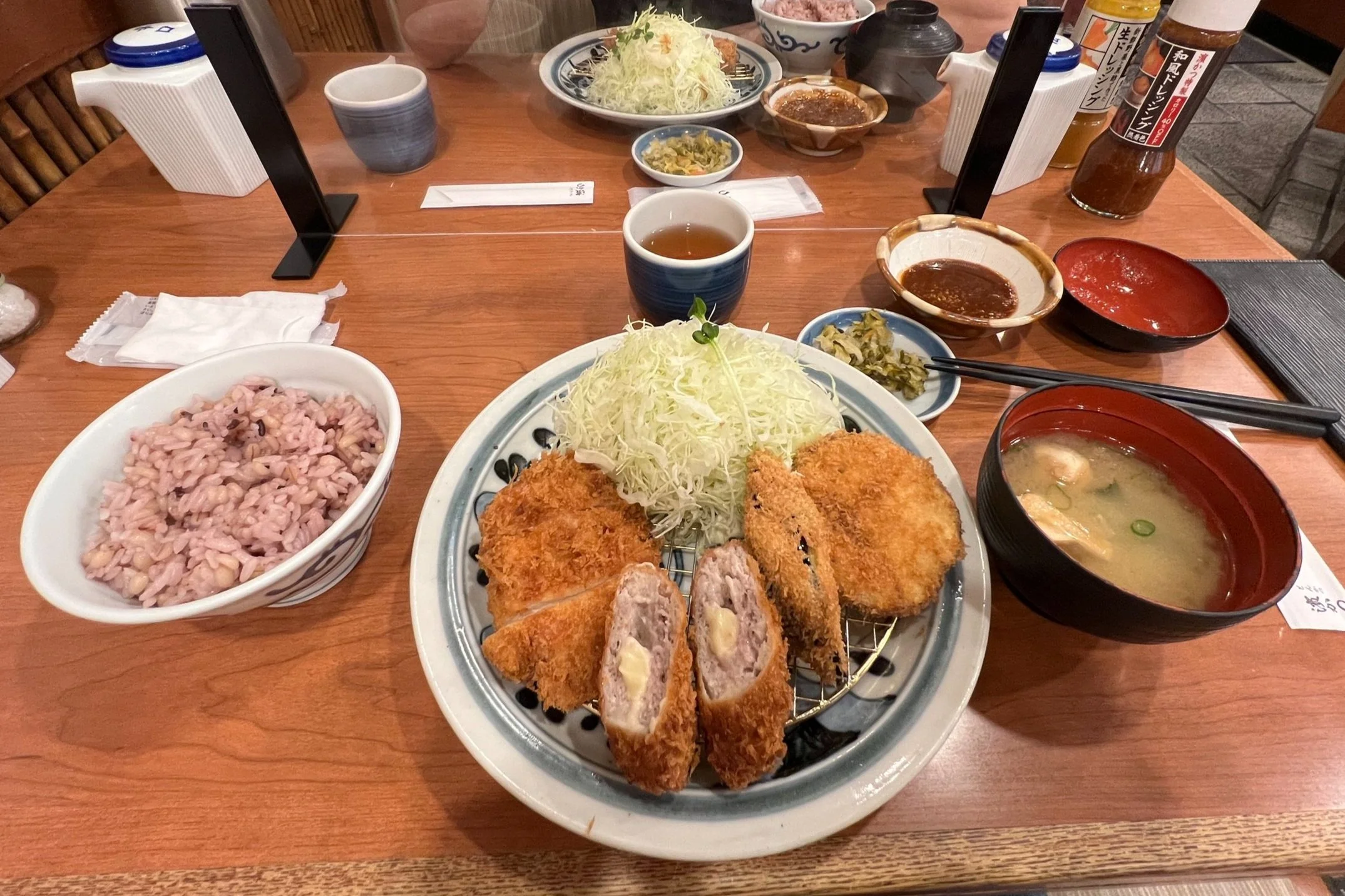 Tonkatsu dinner in Kajiyamachi, Nagasaki