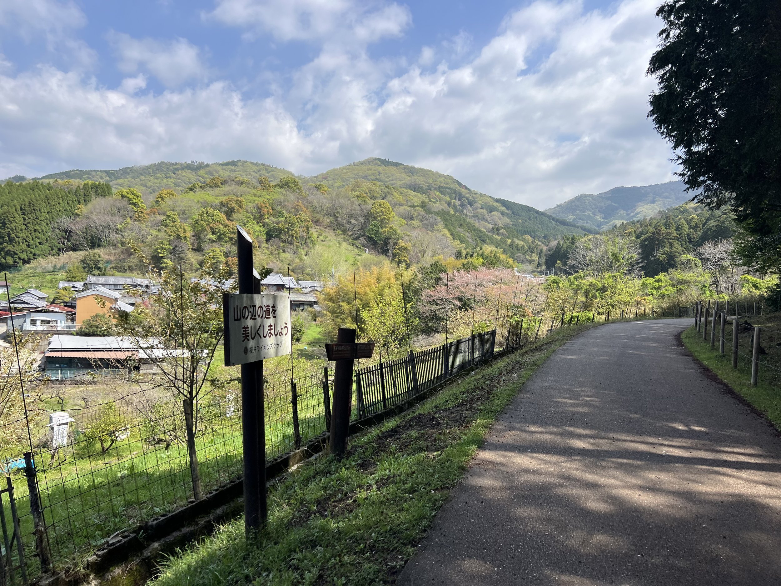 Countryside views on the Yamanobe-no-Michi trail