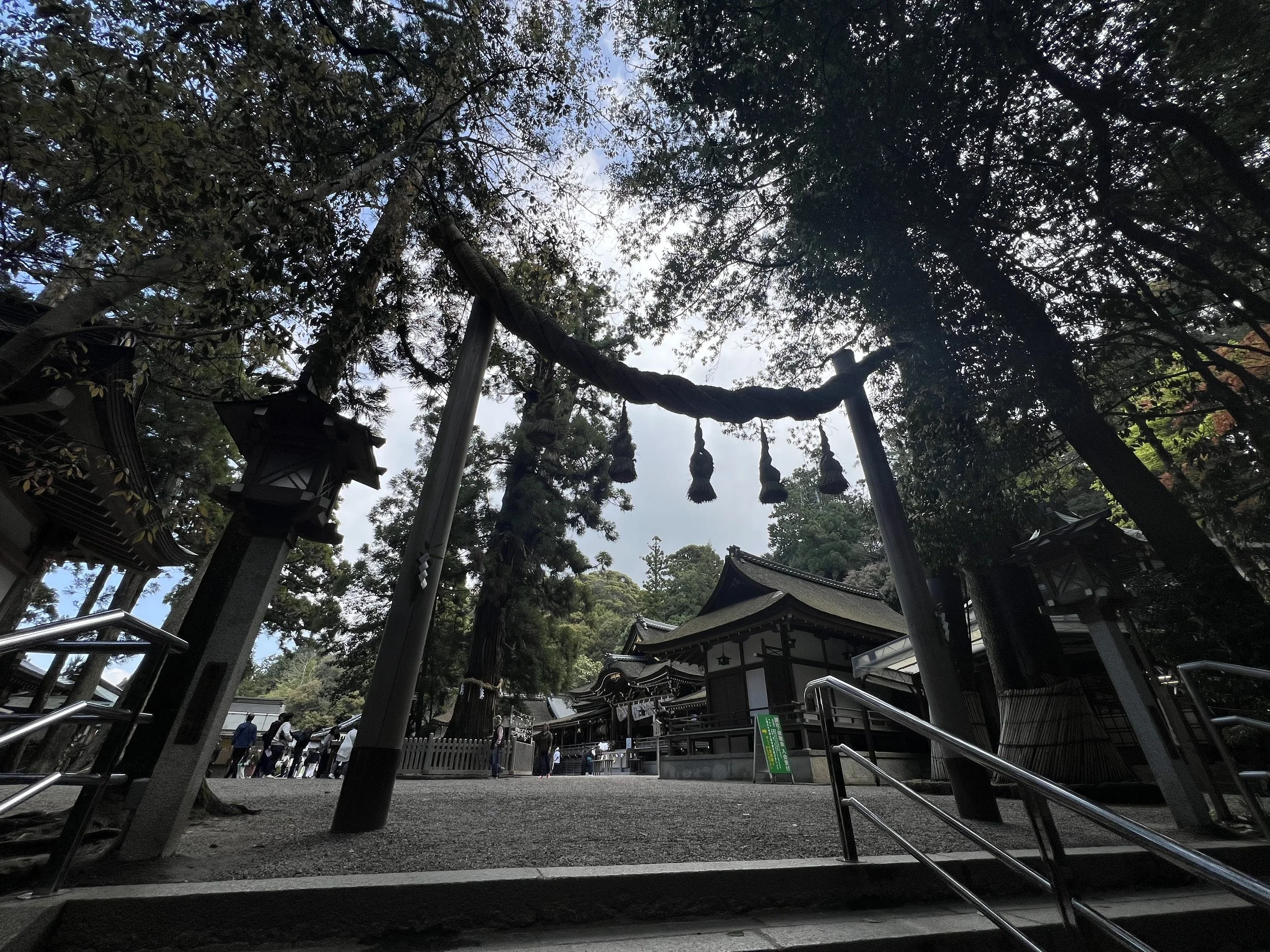Sacred Omiwa shrine on the Yamanobe no Michi Trail