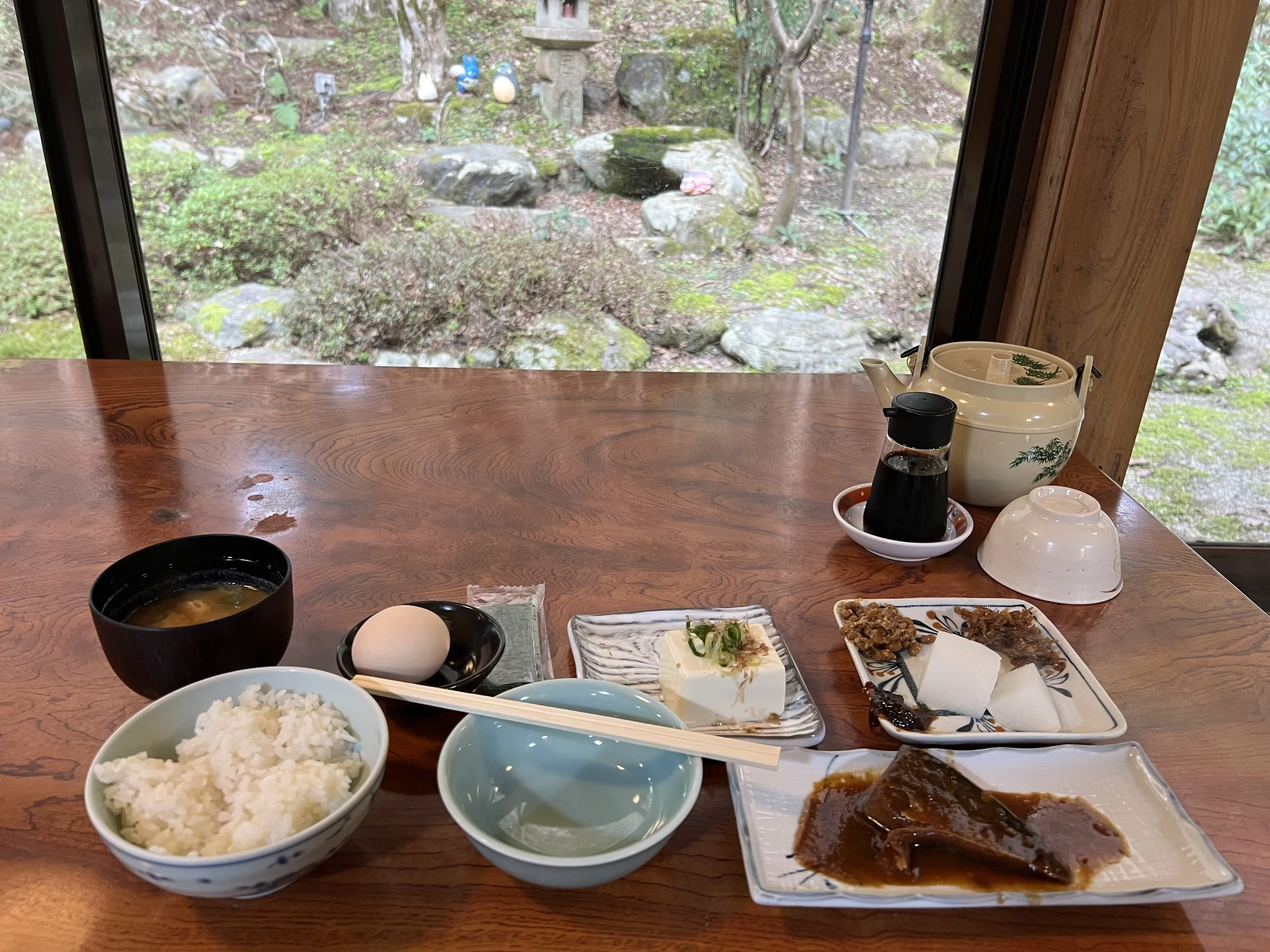 Breakfast at a Minshuku in Ohara