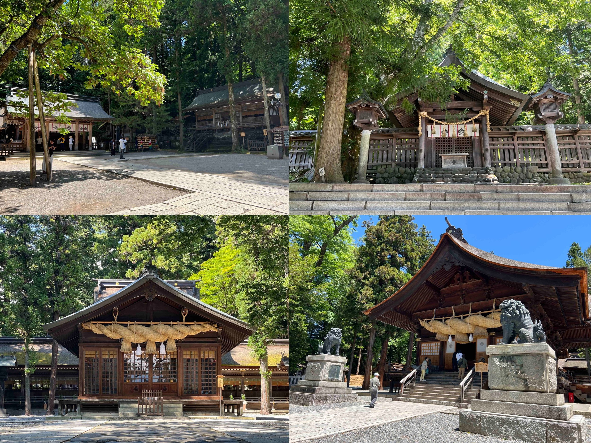 Four Suwa Taisha Shrines in Nagano Prefecture