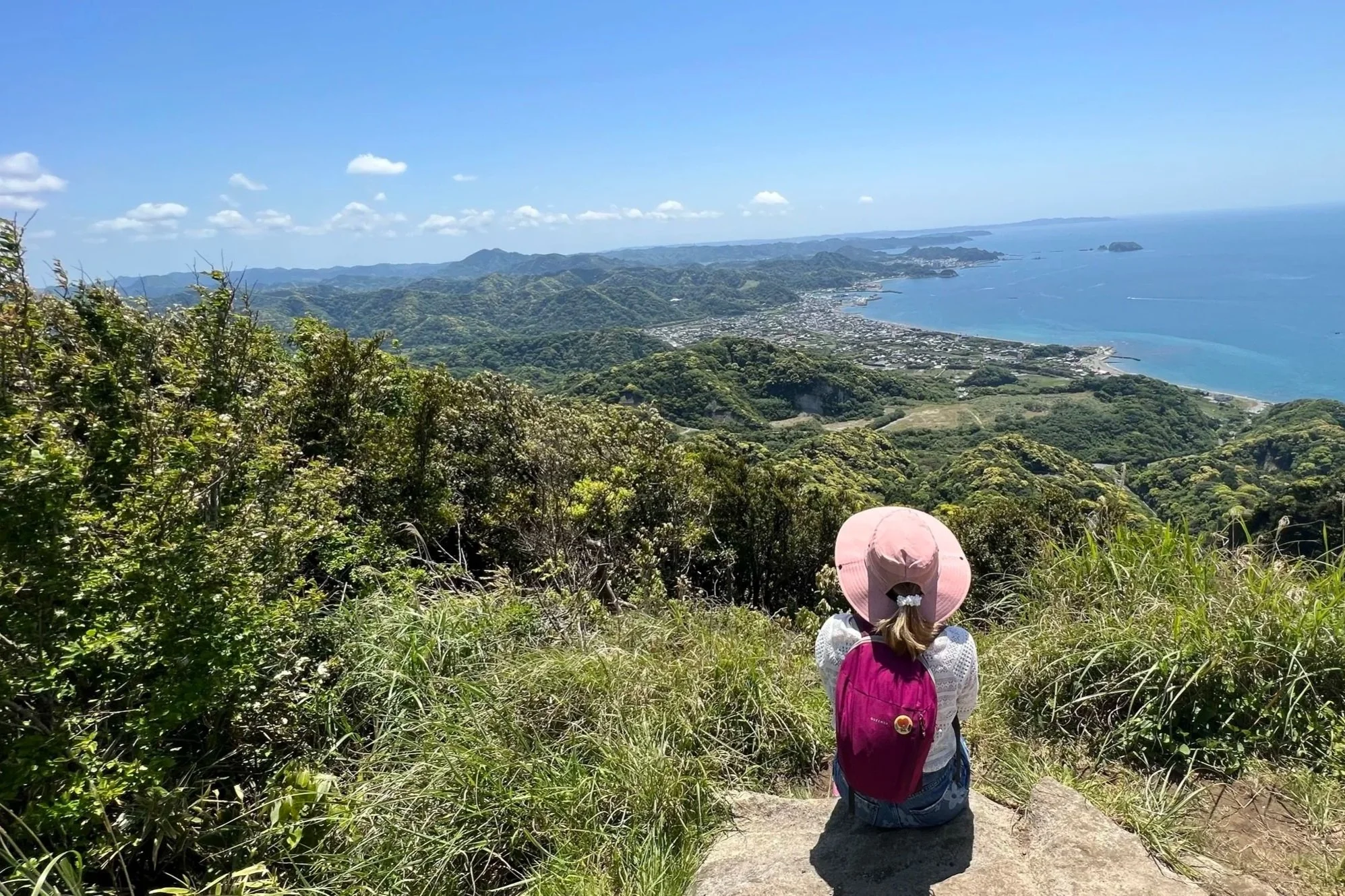 Stunning view at the top of Nokogiriyama of Tokyo Bay and Boso Peninsula