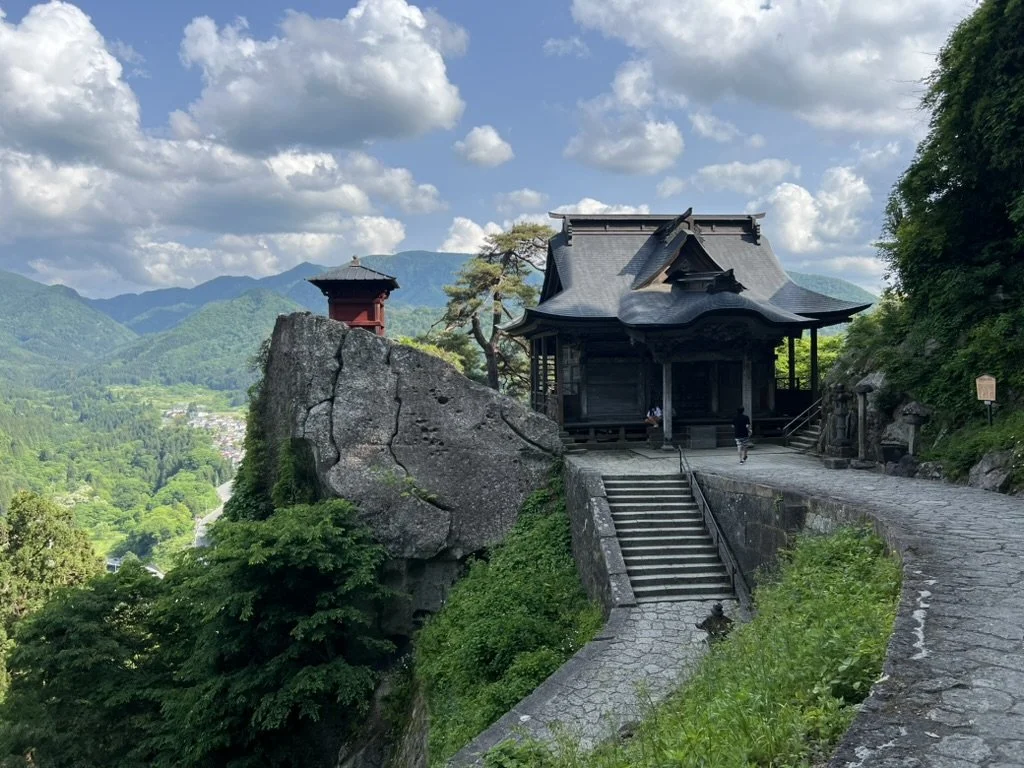 Yamadera temple in Tohoku in summer