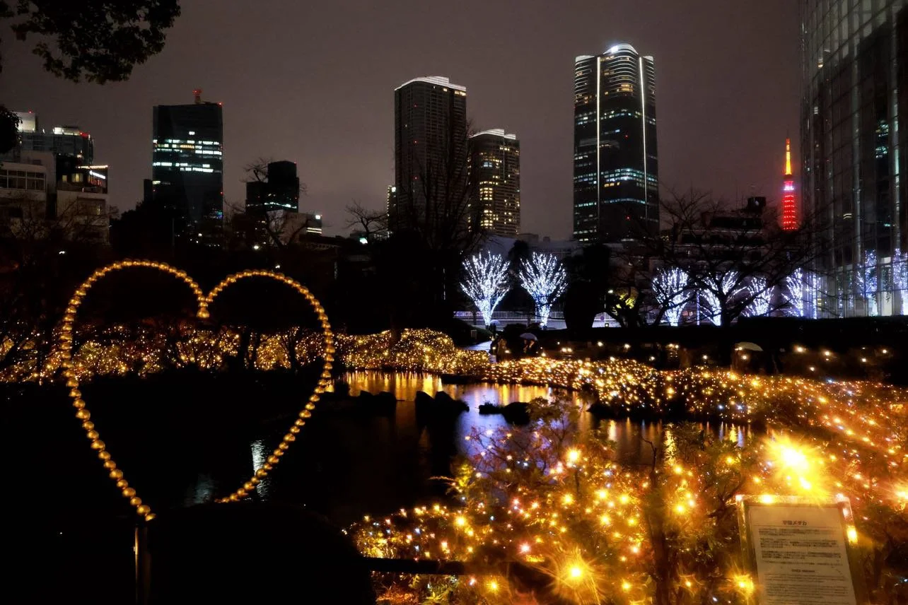 Winter illuminations at Roppongi Hills in Tokyo