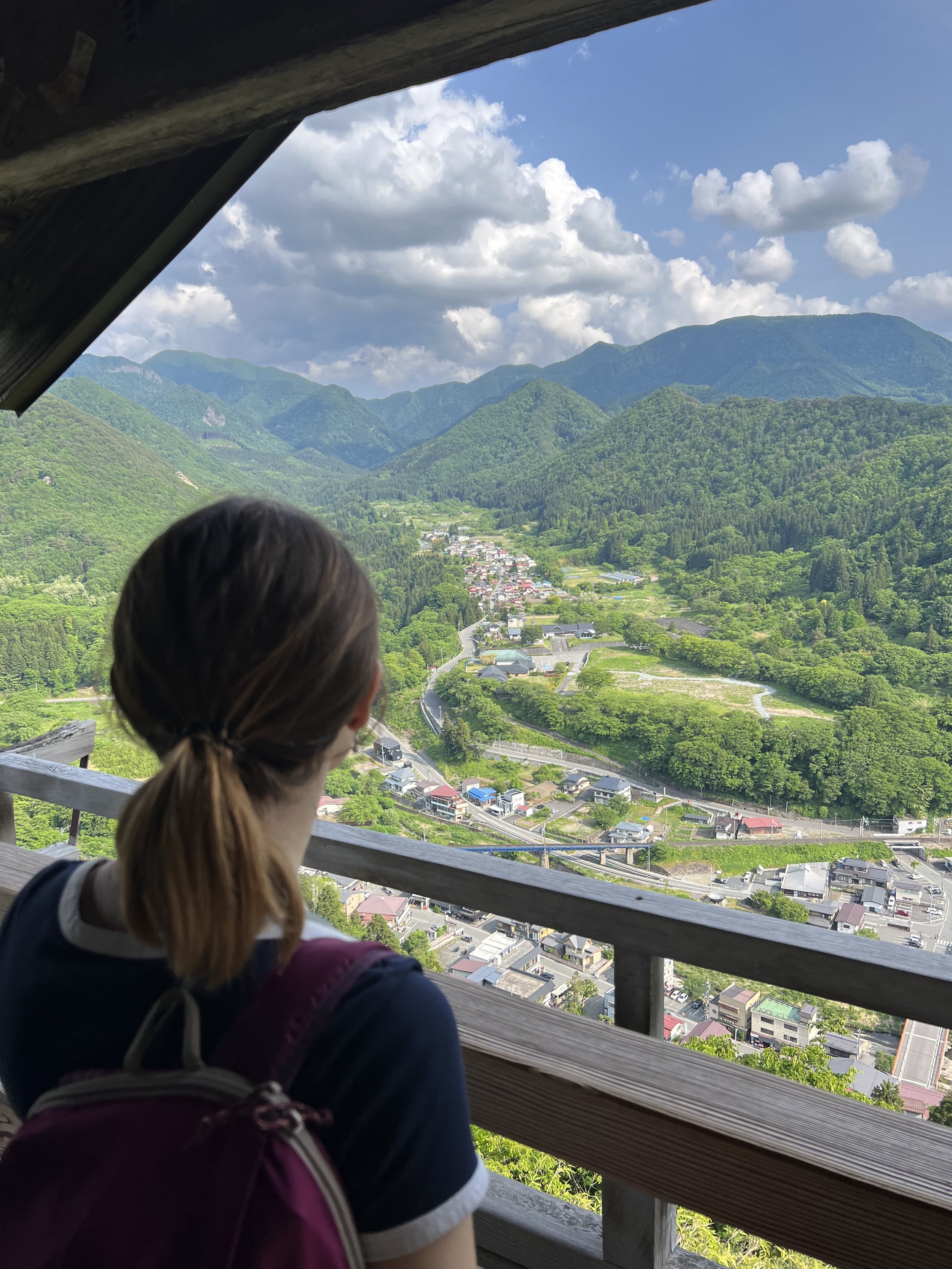 View at the top of Yamadera Hike