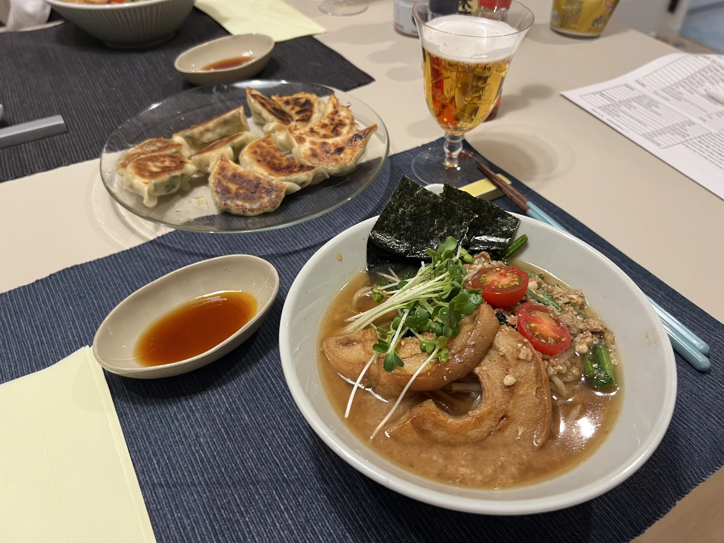 Yummy Gyoza and Ramen Vegan Cooking Class in Osaka