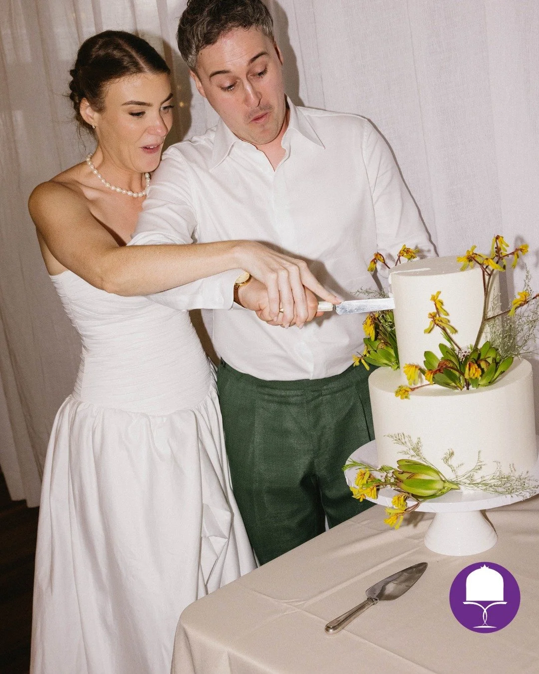 ✨ Olivia &amp; Isaac | 06.12.25 ✨
📍 Pacific Palms Surf Life Saving Club
🤍 My final wedding cake for 2025 🤍

From our very first meeting, Olivia &amp; Isaac knew their wedding cake needed to be more than dessert &mdash; it needed to be an experienc