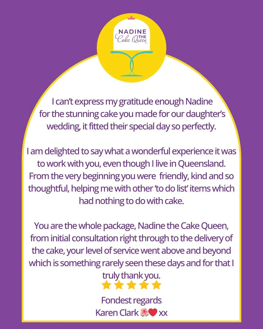 ✨ A Mother&rsquo;s Trust &ndash; Karen organising Aaron &amp; Melanie's Wedding Cake✨

Planning from Queensland, Melanie&rsquo;s mum Karen needed vendors she could trust 🤍

With a recommendation from Bel at @pacificpalmsweddings, she booked a Cake C