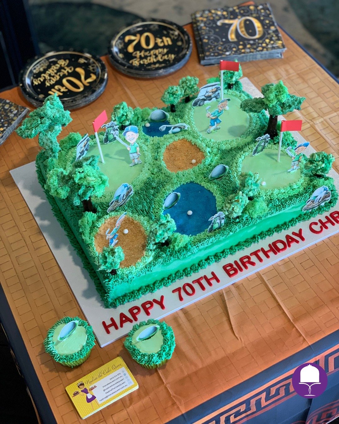 ⛳️ A 70th Birthday Surprise to Remember! 🎉

I absolutely love a cake with a theme&mdash;and this one was next level!

Tonia and I were like secret agents 🤫 with our sneaky phone calls, planning Chris&rsquo;s surprise 70th&hellip; and what better wa