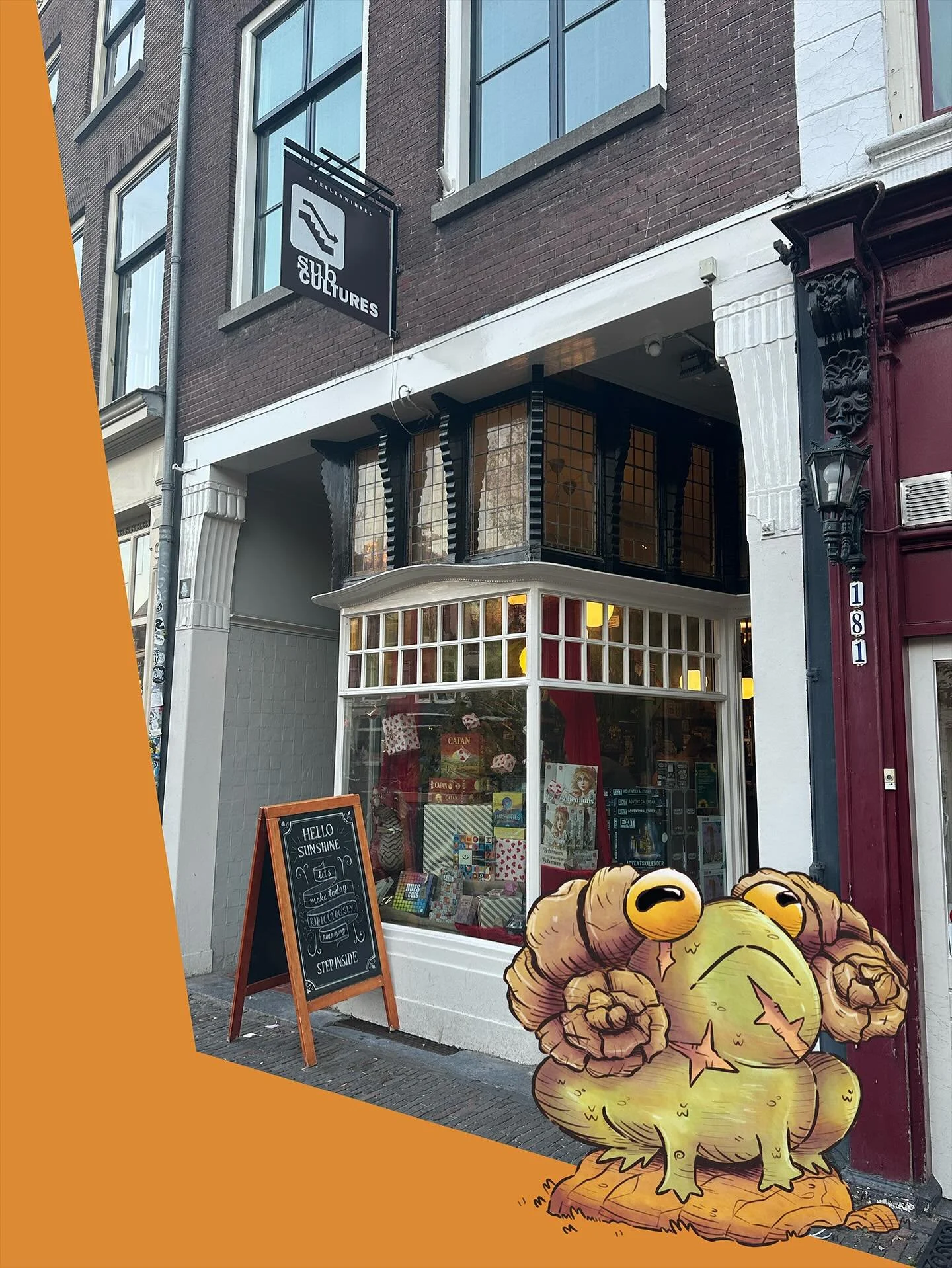 The Arena of Baradum is vanaf nu beschikbaar @desubcultures! En niet alleen dat, ook The Horned Toad zines en Order of the Golden Dawn liggen in de schappen 🎲 Check het in Utrecht en spot het spel in het wild 🐸

#boardgames #boardgamesofinstagram #