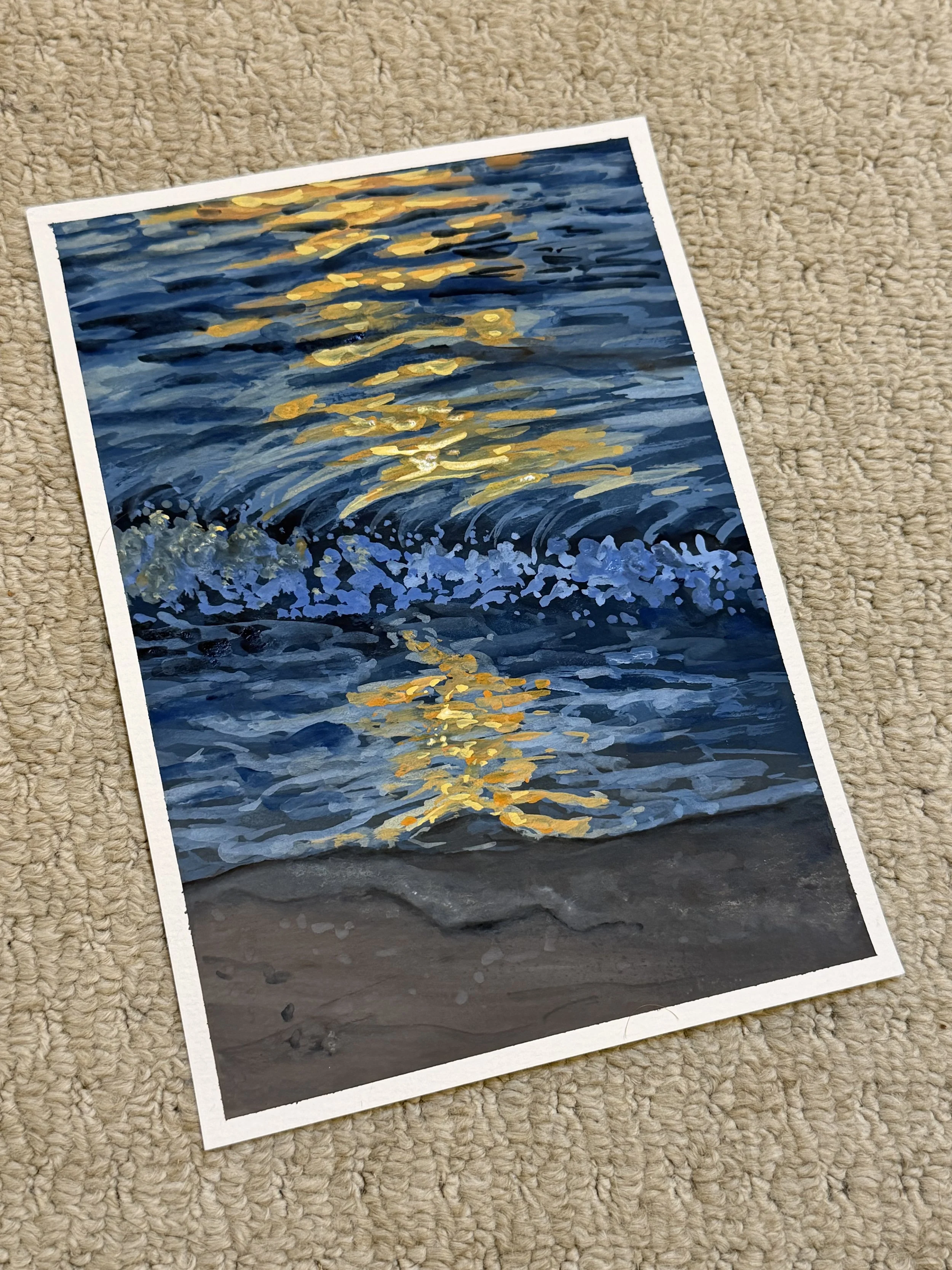 Light on the Ocean paint-along 7th March, Bow Street