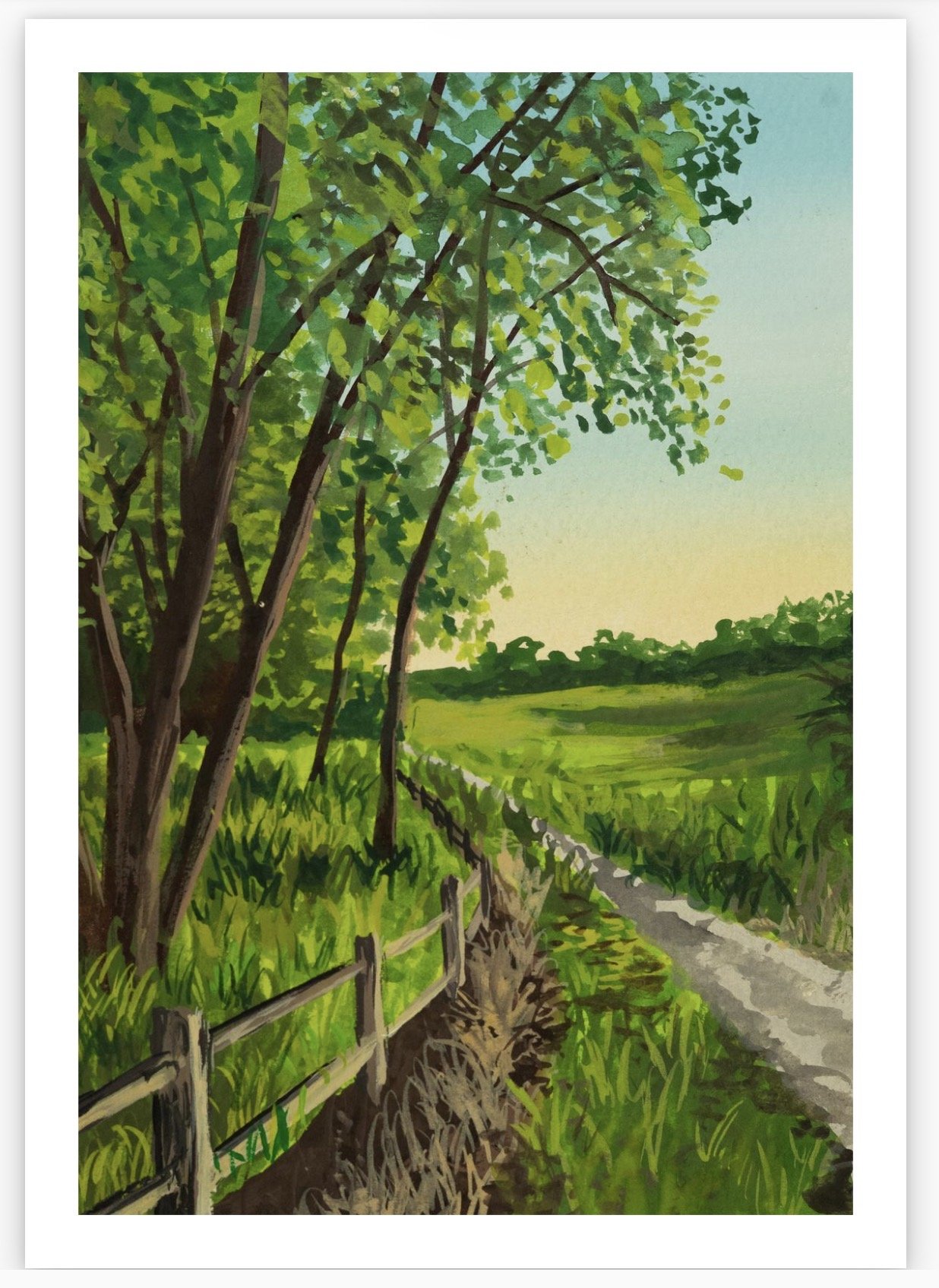 Nature at Dawn Print