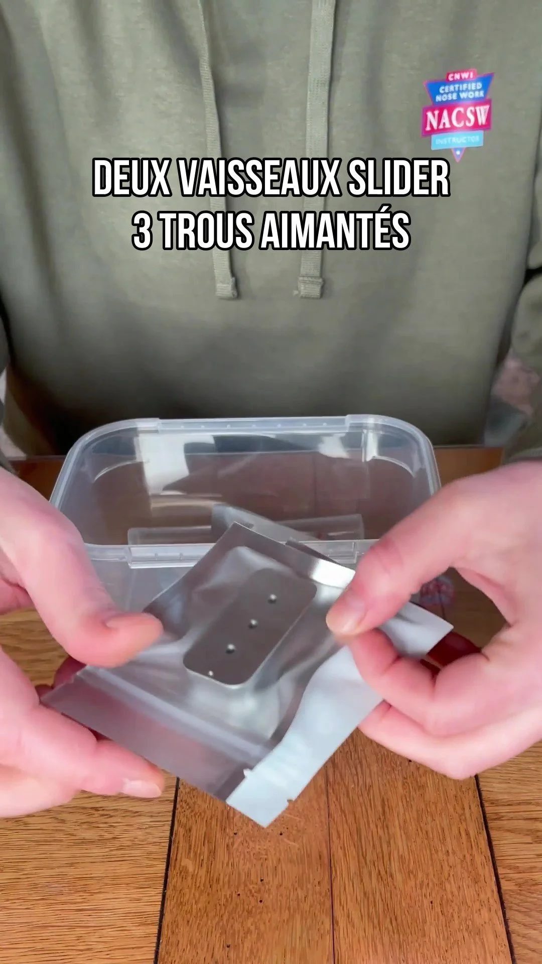 Lot de 4 sacs mylar MINI pour compléter le kit nosework débutant