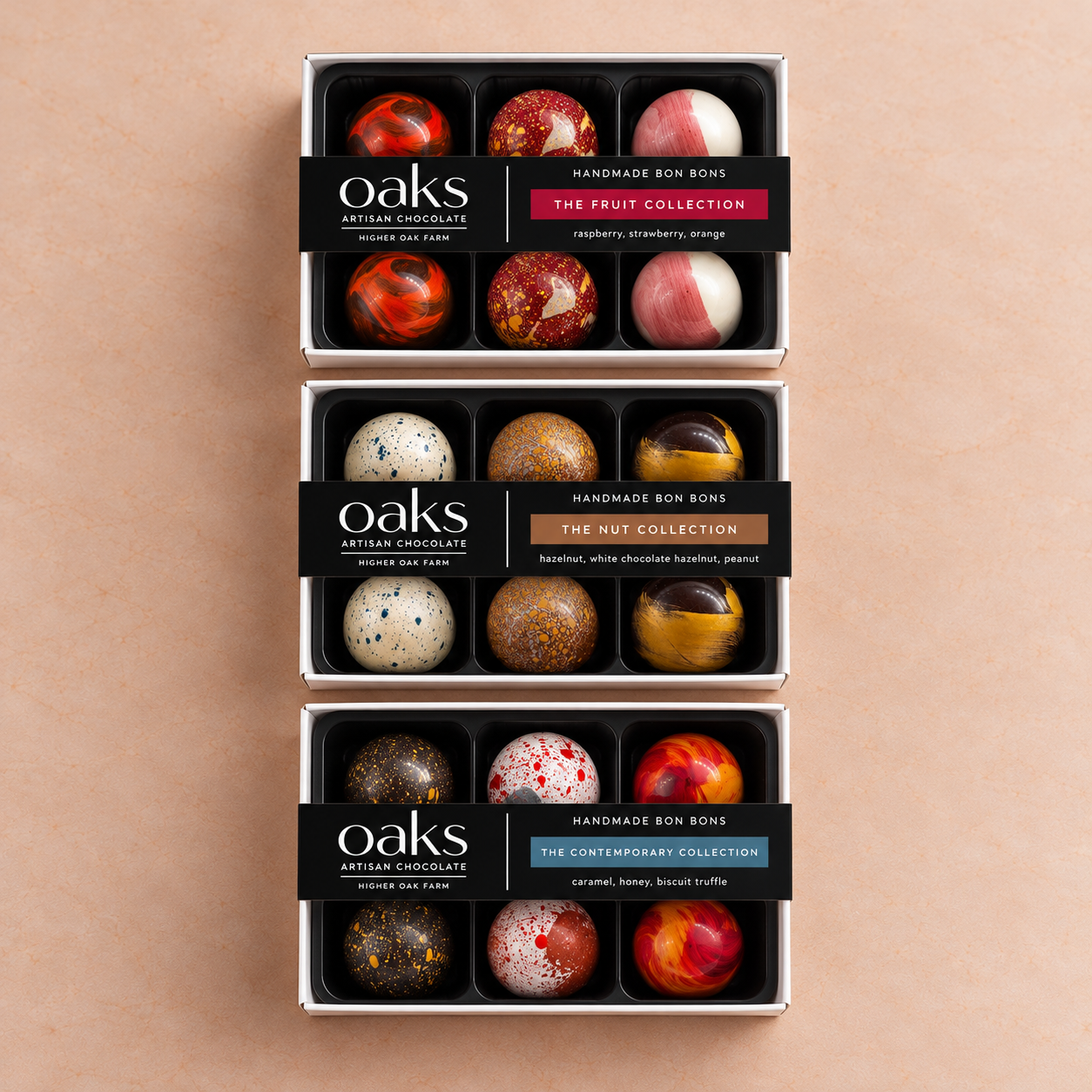 Six Artisan Chocolate Bon Bons