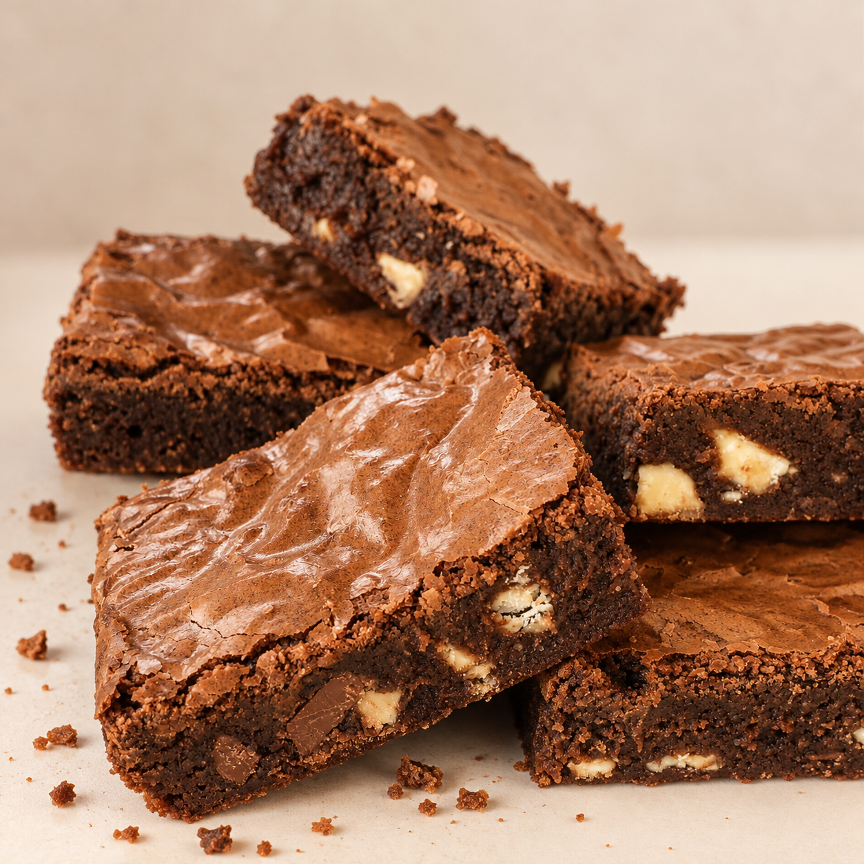 Fudgy White Chocolate Brownie Stack.png