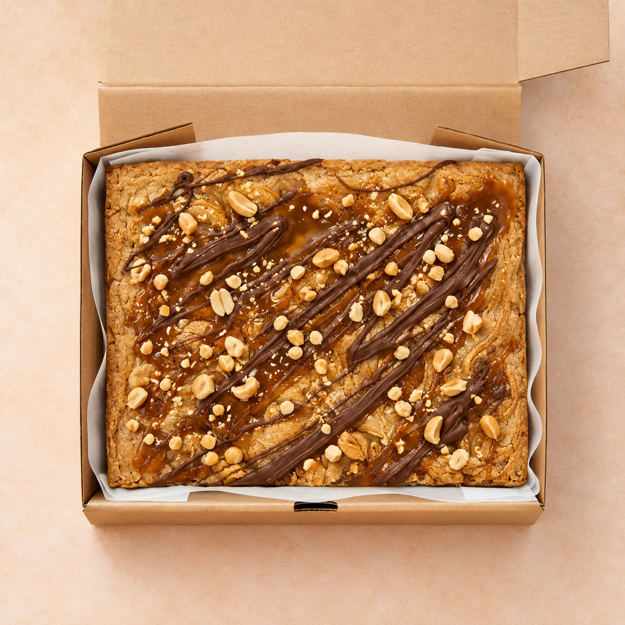 Salted Caramel and peanut butter blondie slab.png
