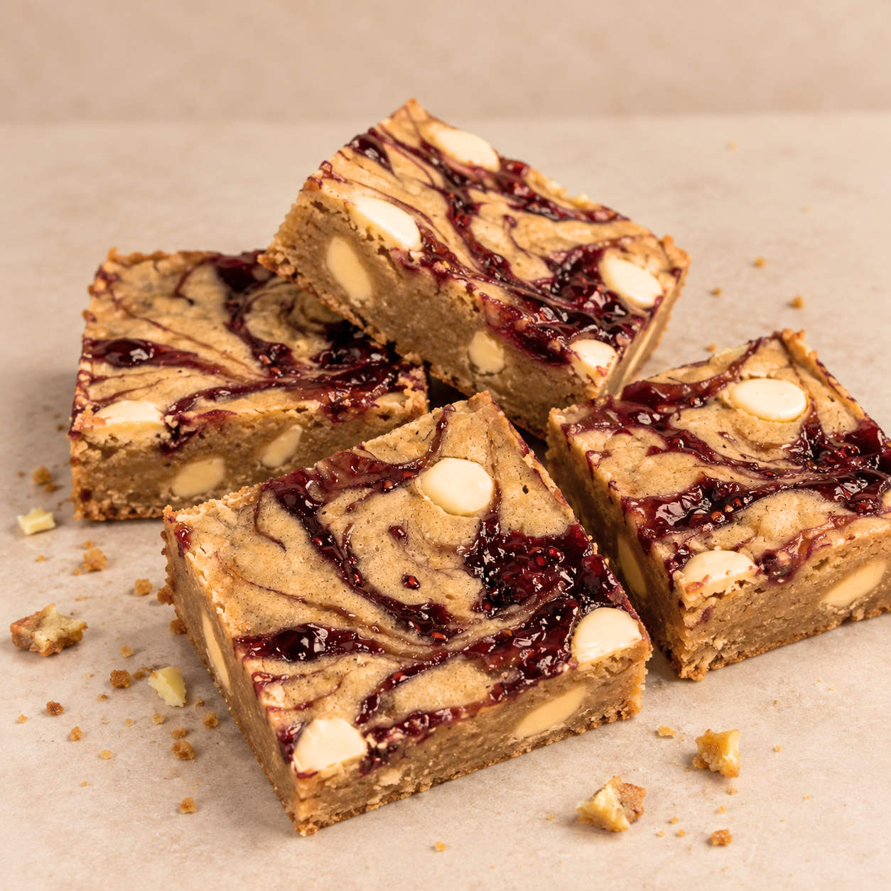 Raspberry and White Chocolate Blondies detail.png