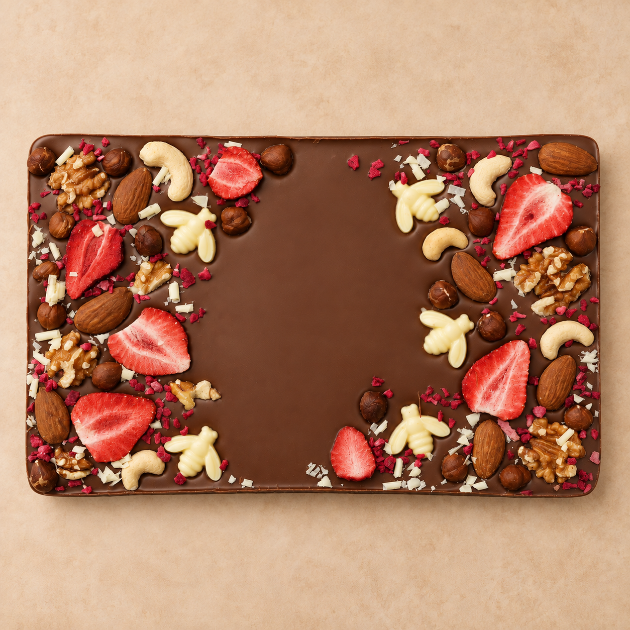 Milk Chocolate Berry Bee Slab