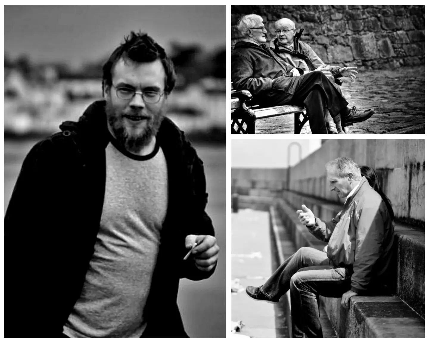 A little people watching along the pier, always an interest in people's expressions and how they talk with their body language.

#JGPhotoNI  #PeopleWatching #blackandwhitephotography #streetphotography  #candidportraits  #donaghadee