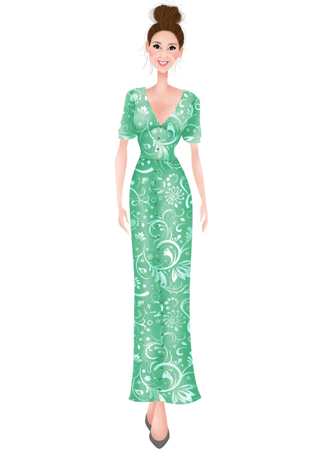 Mint-green-patterned-wedding-guest-dress-drawing.jpg