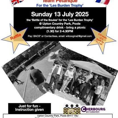Petanque tournament for the annual Les Burden Trophy
