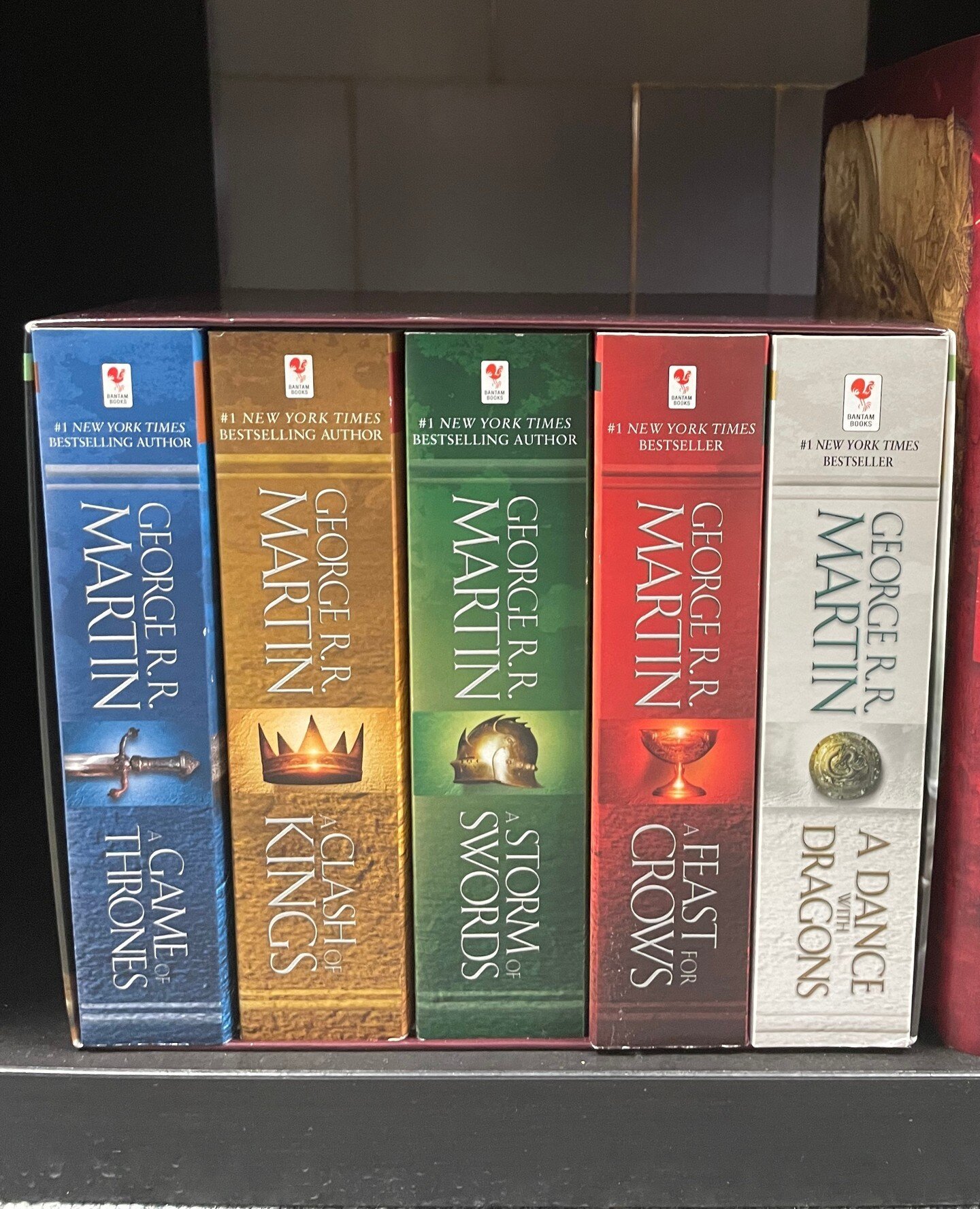 In the Game of Thrones, you live or you die. That simple.⁠
⁠
A lot of folks watched the HBO hit show 'The Game of Thrones' but not too many can say they have this George R.R. Martin set tho.⁠
⁠
[Read a full description of this book at the PAGES Trg B