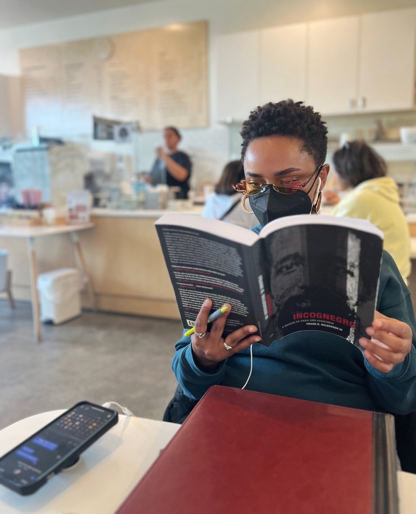 Focused.⁠
⁠
[Read a full description of this book at the PAGES Trg Bookshop link in our bio]⁠
⁠
Book: Incognegro by Frank Wilderson III⁠
Shelves: @Nannearl_⁠
Tempo: Moderate/Fast⁠
Level: Intermediate⁠
⁠
#Books #Earlreads #weekendread #Afropessimism