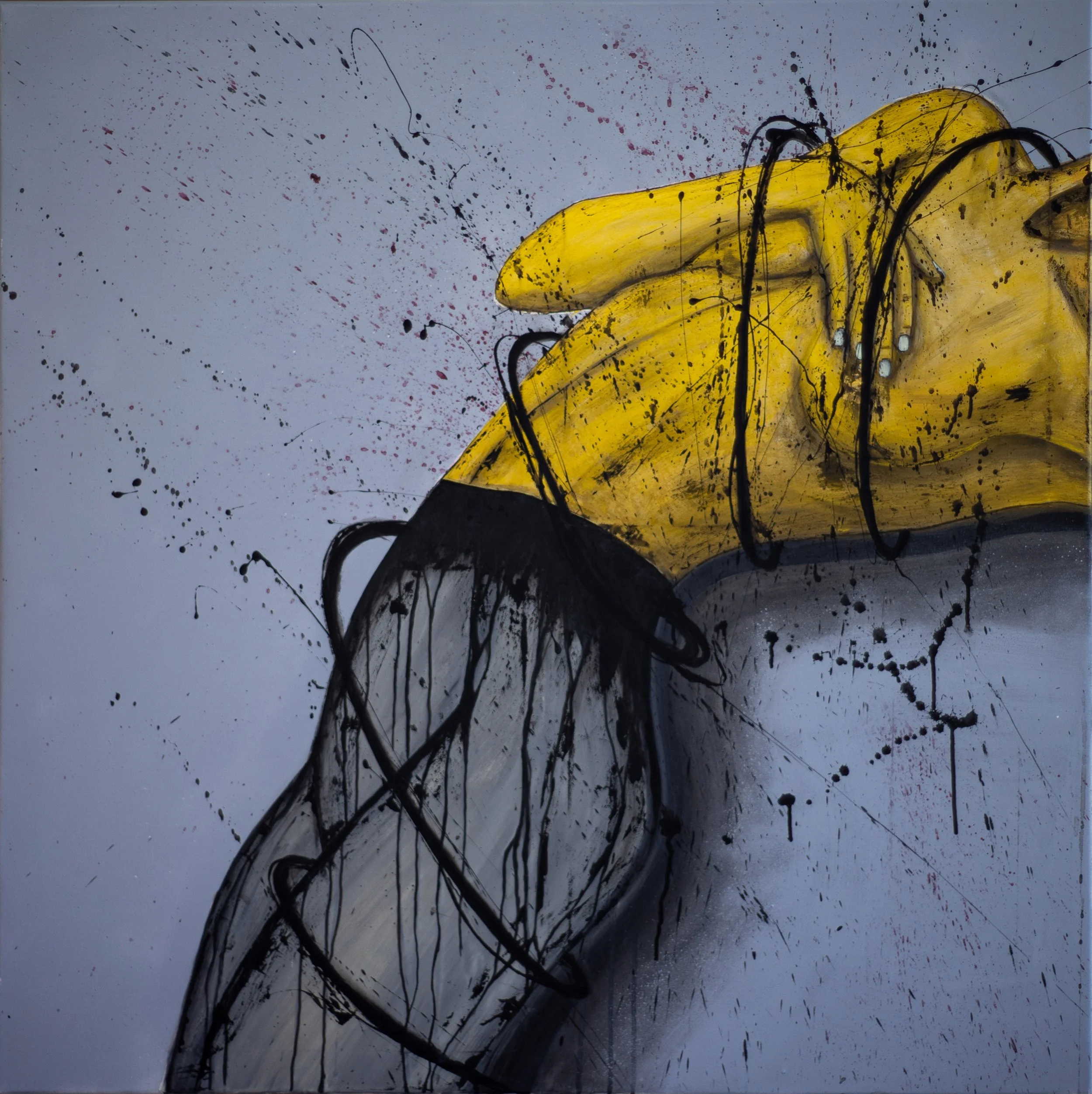 Cielo | 100x100 cm | Acrylic and spray (Sold)