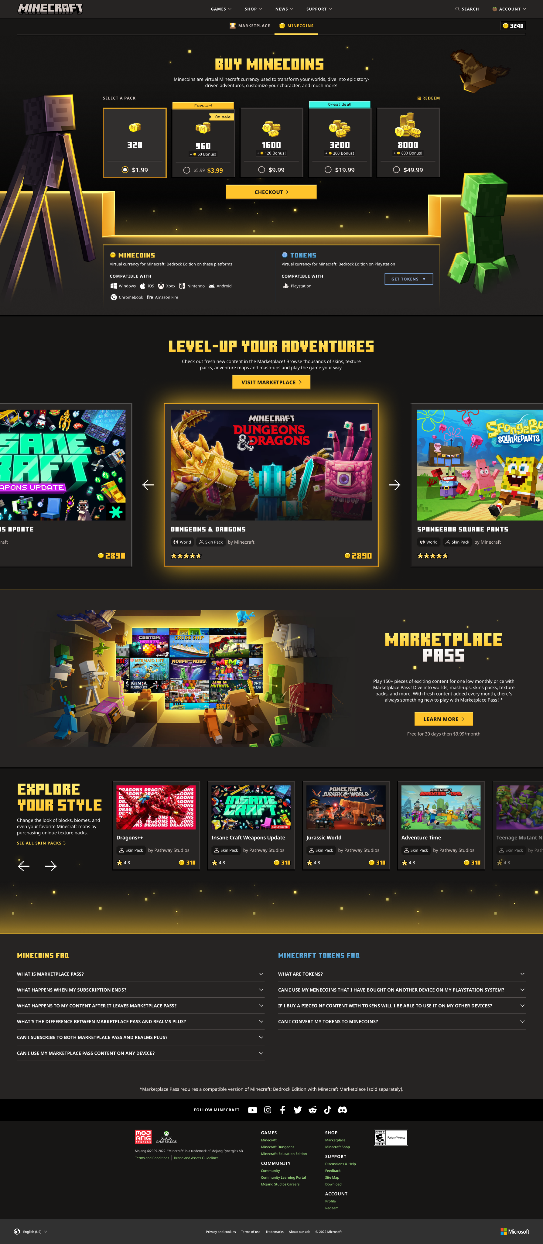 The complete desktop design connects purchase, content discovery, compatibility, and supporting information. Source design includes draft FAQ copy.