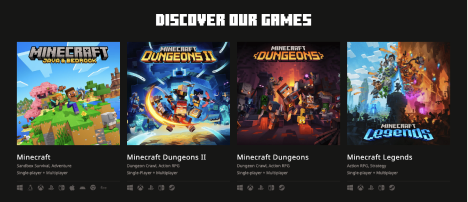 Four-game discovery brings the games together, with a separate route to the launcher.