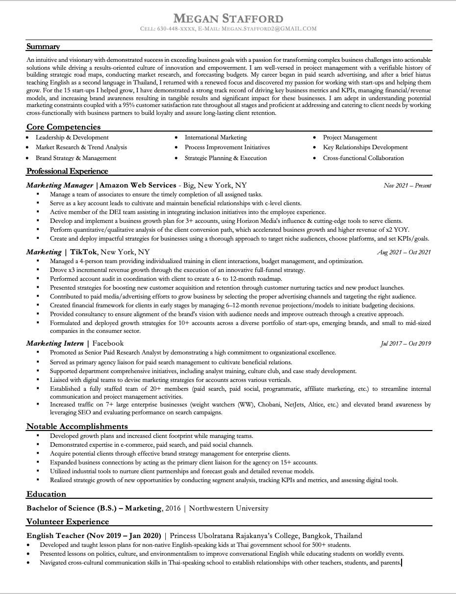 Work Samples — Resume Wizard 101