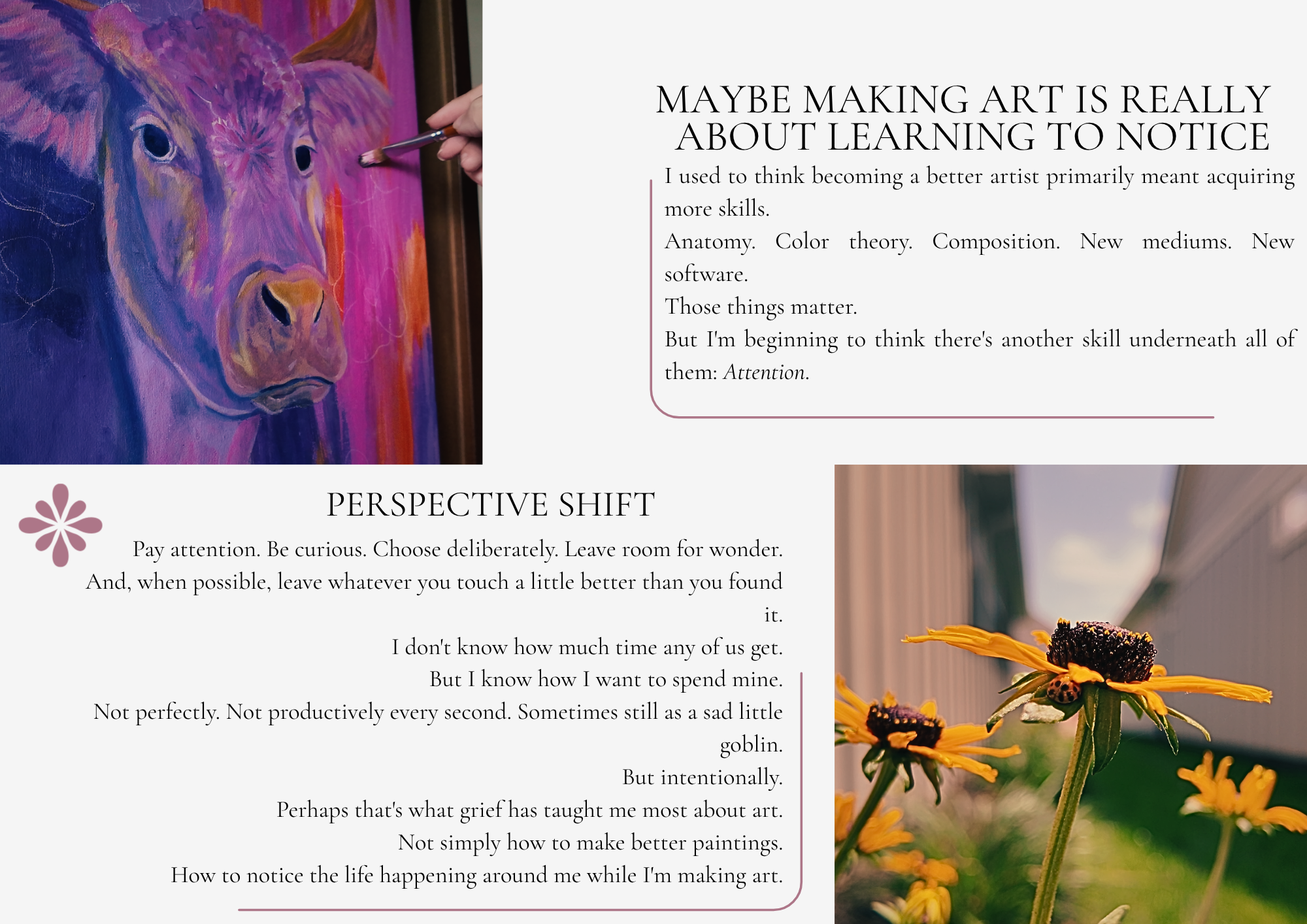 Noticing the little things cmcfineart