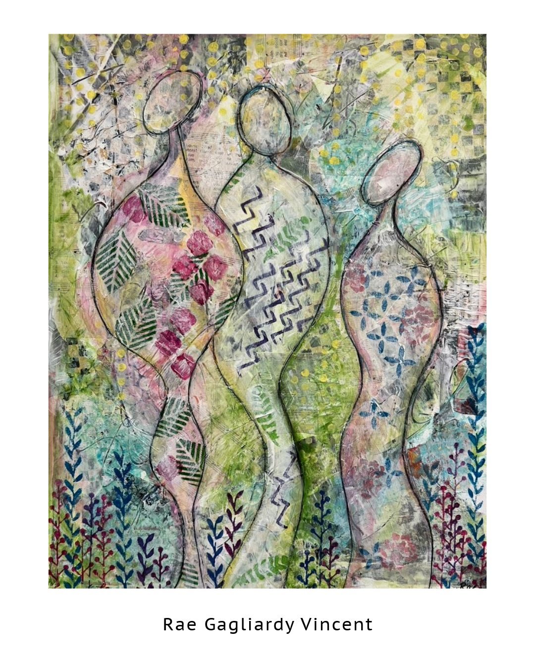 Share the energy and wisdom of these magical figures surrounded by nature.

Rae Gagliardy Vincent, a Catskill native, celebrates the Summer Solstice in her debut solo art show at Tivoli Artists Gallery. This exhibition, a reflection of light, spiritu