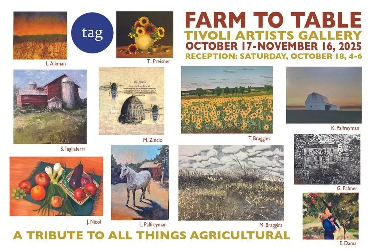 Farm to Table invites Tag members to consider what about this great valley inspires them. Artists explore the landscape, farming seasons, the journey and the abundance of the harvest. You will find a range of styles and responses from printmakers, ph