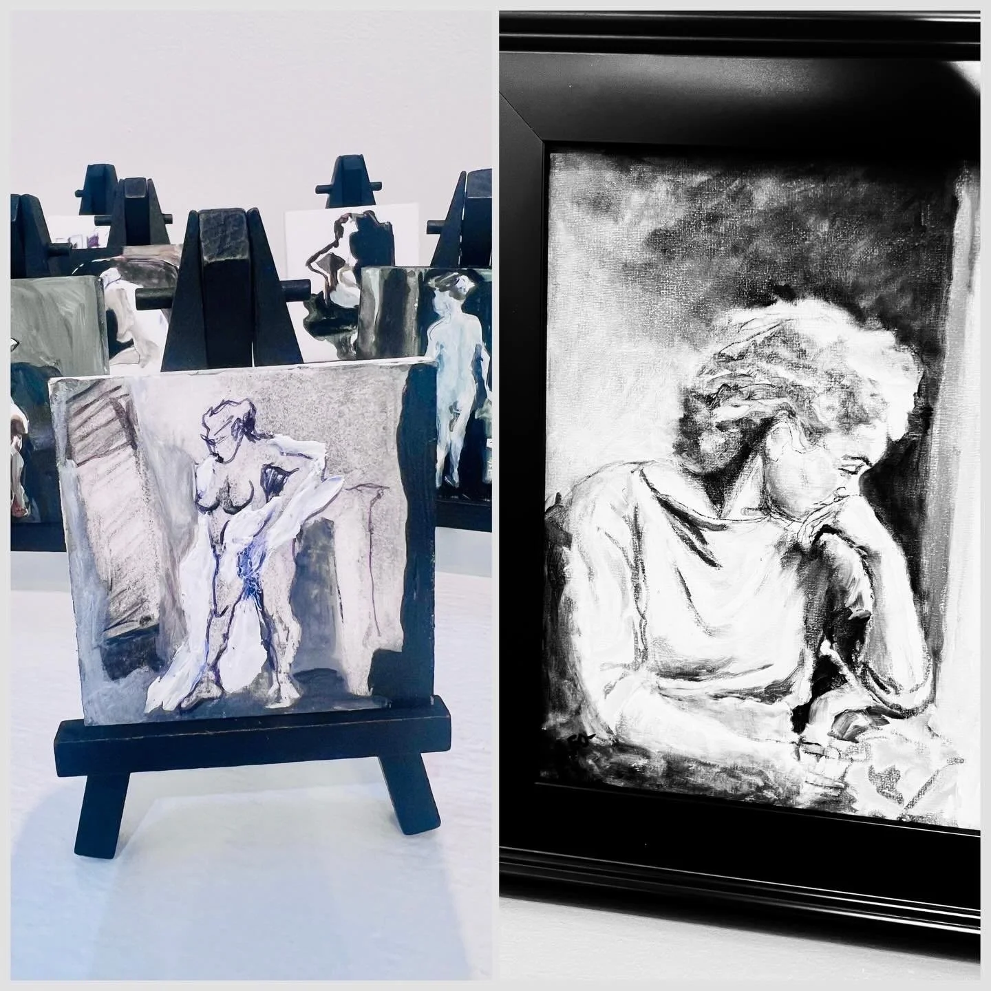 #SaveTheDate #ArtReception #MonochromeArt #ArtShow #LindaLeoPalfreyman #ElizabethMDama #ArtLife