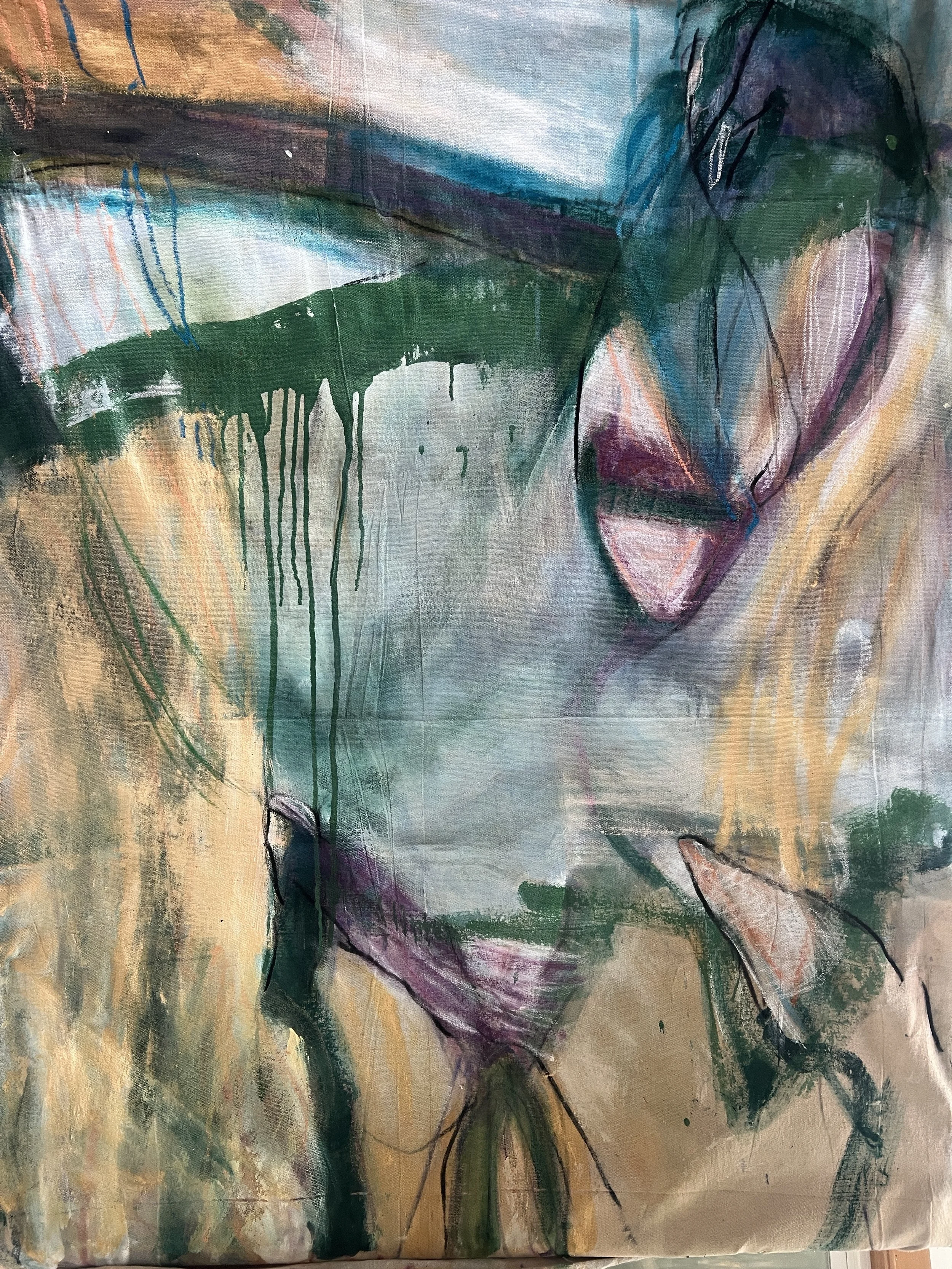 Filed Notes #14, acrylic on canvas, 60 x 72 in.